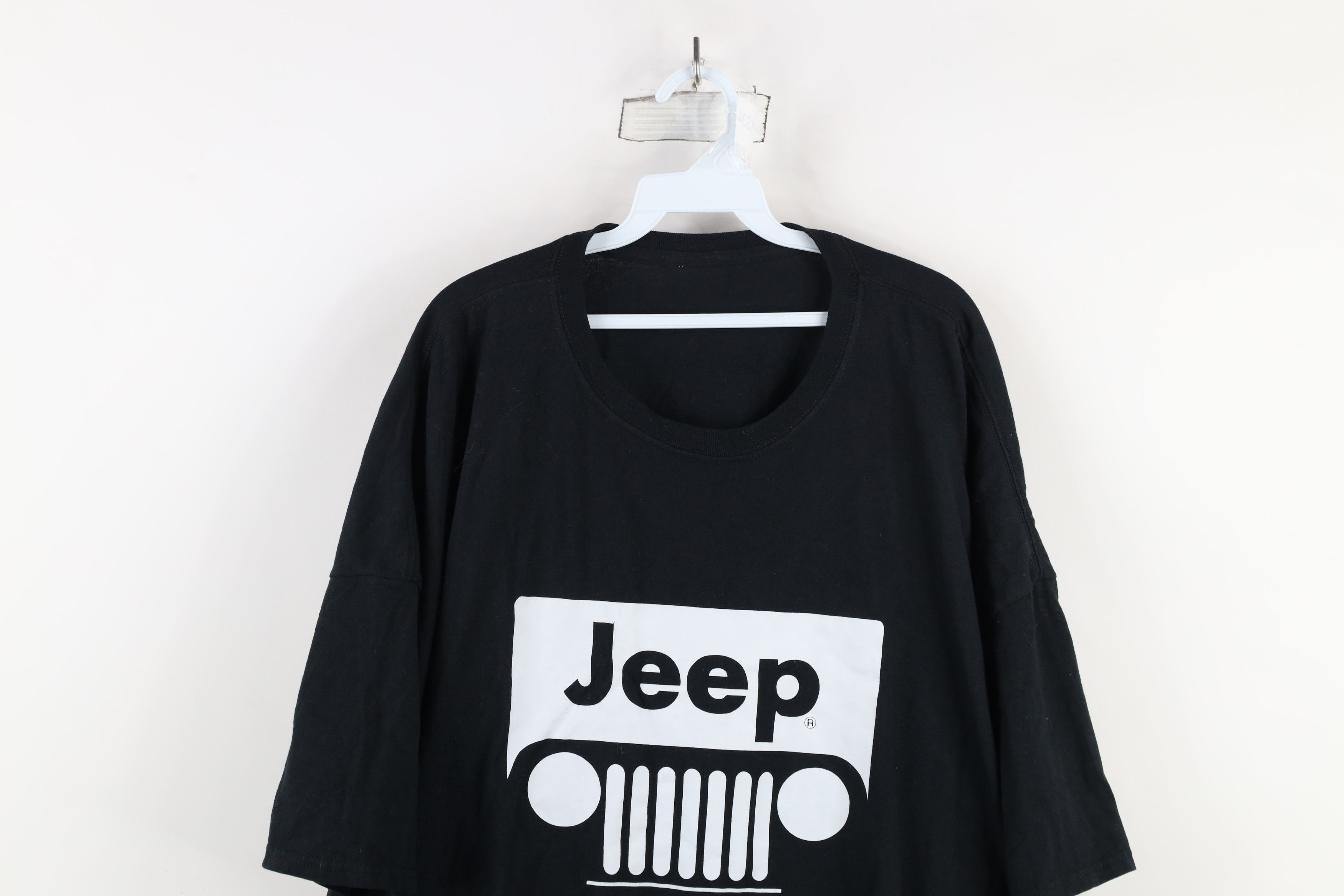 Vintage Vintage 90s Spell Out Jeep Motors Toledo Ohio T-Shirt Black Size US XXL / EU 58 / 5 - 2 Thumbnail