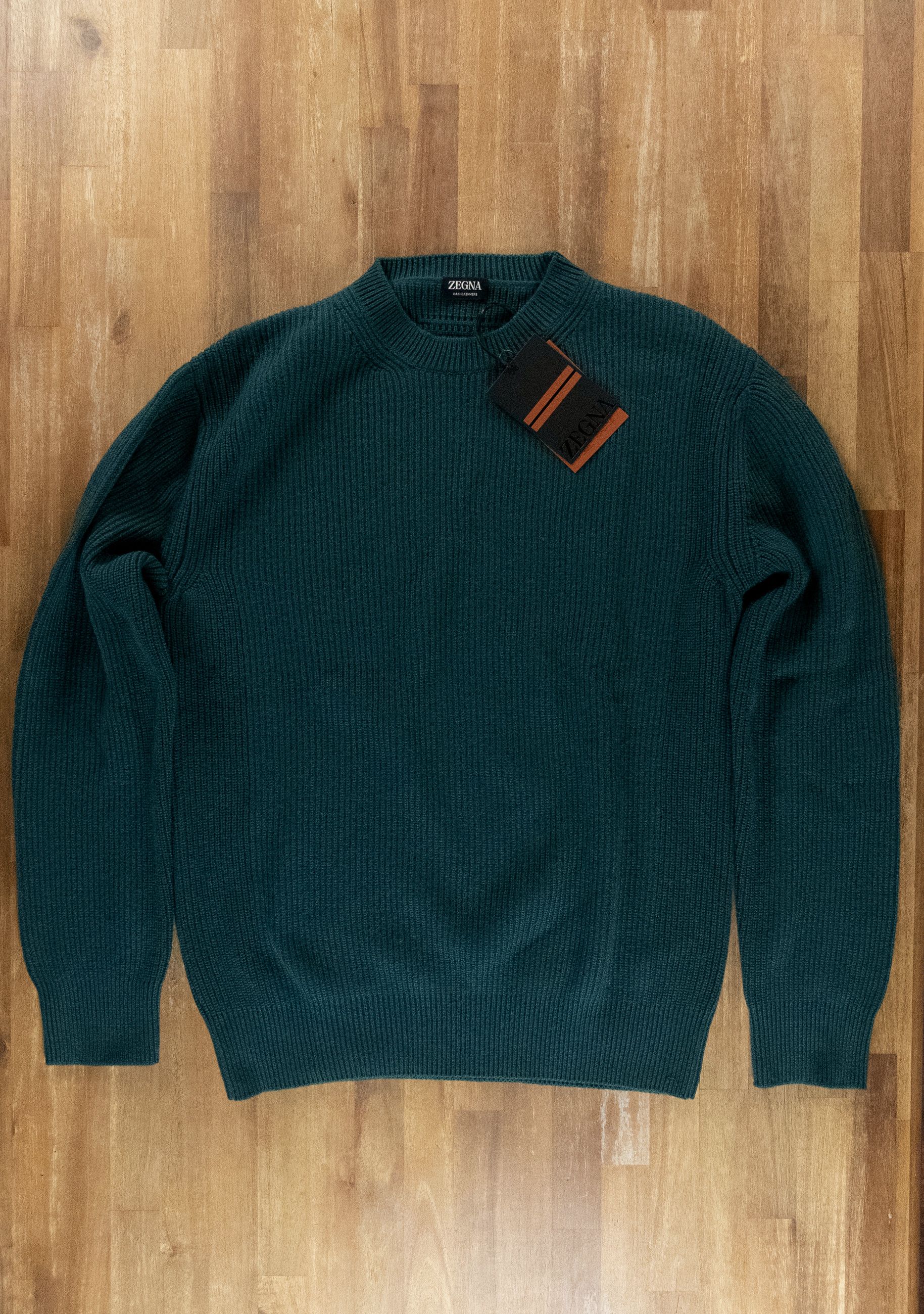 Ermenegildo Zegna ZEGNA Oasi Cashmere green sweater Size Large / 52 Size US L / EU 52-54 / 3 - 1 Thumbnail