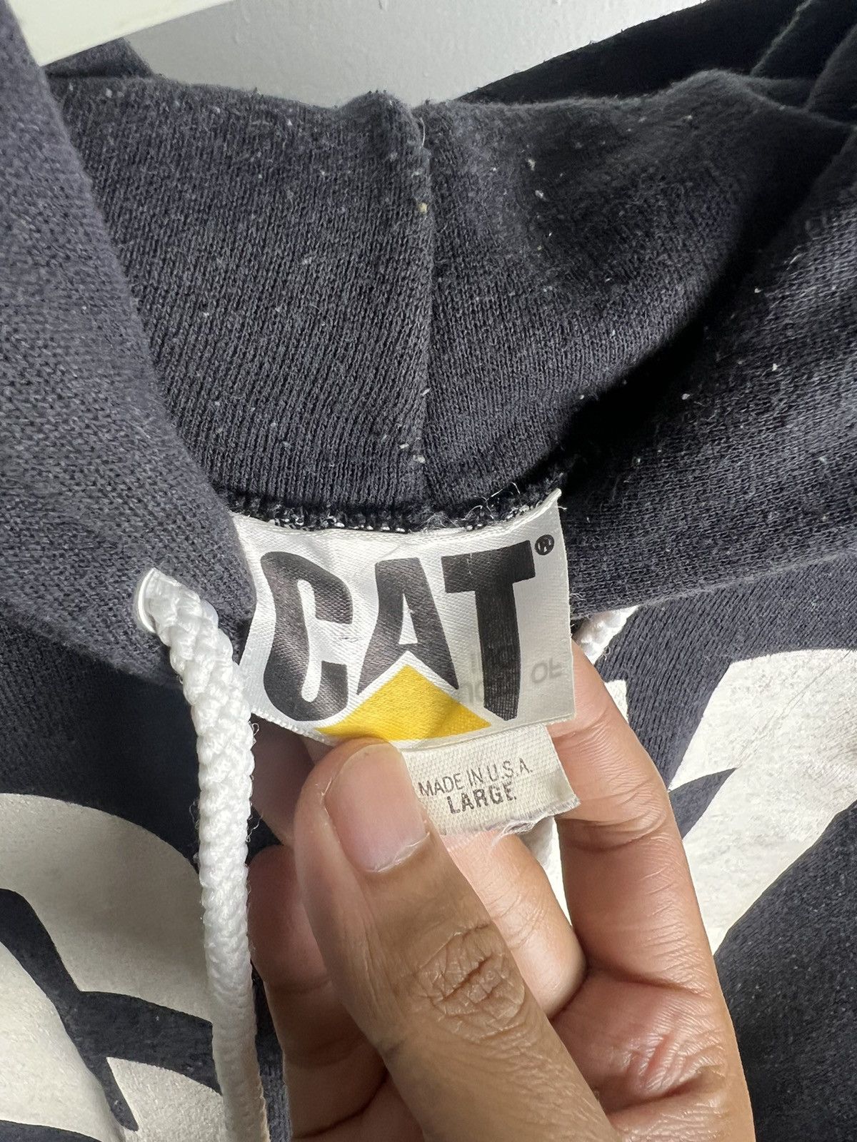 Caterpillar × Vintage 92' Vintage Caterpillar OG Logo Pullover Hoodie Size US L / EU 52-54 / 3 - 3 Thumbnail