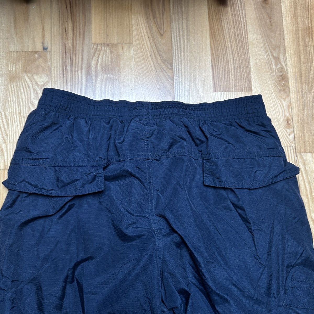 Nike × Vintage Vintage Nike trackpants nylon baggy y2k navy Size US 32 / EU 48 - 7 Thumbnail