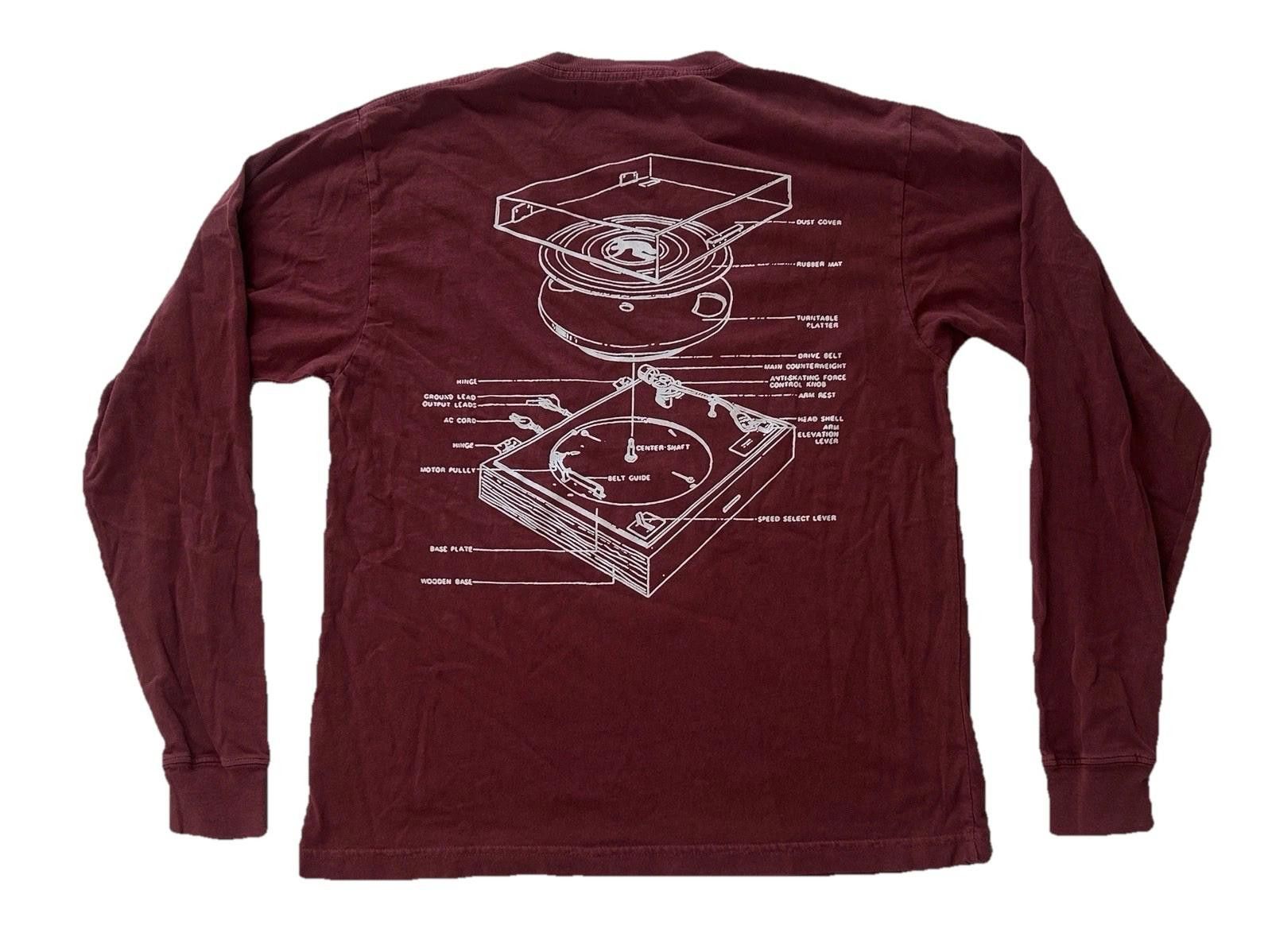 Union LA Union LA Turntable Maroon Longsleeve Small Los Angeles NWOT Size US S / EU 44-46 / 1 - 1 Thumbnail