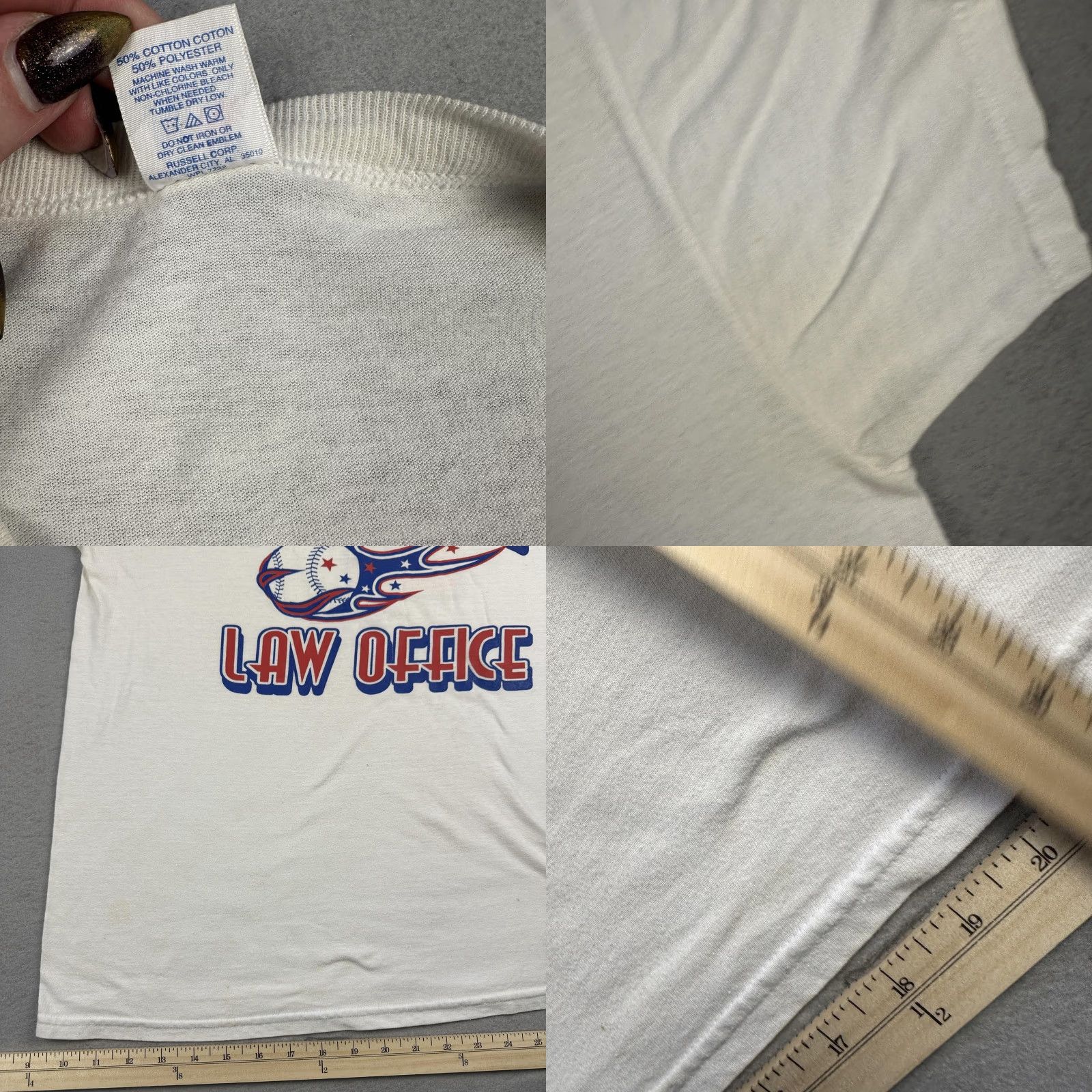 Russell Athletic **Russell Athletic Mens Large White Baseball Graphic Shirt** User: **Russell Athletic Mens Large White Baseball Graphic T-Shirt** Size US L / EU 52-54 / 3 - 8 Thumbnail