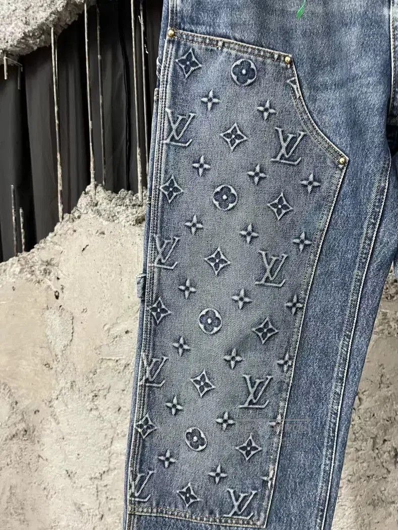 Louis Vuitton Louis Vuitton Blue Denim Lumber Pants. Size US 30 / EU 46 - 5 Thumbnail