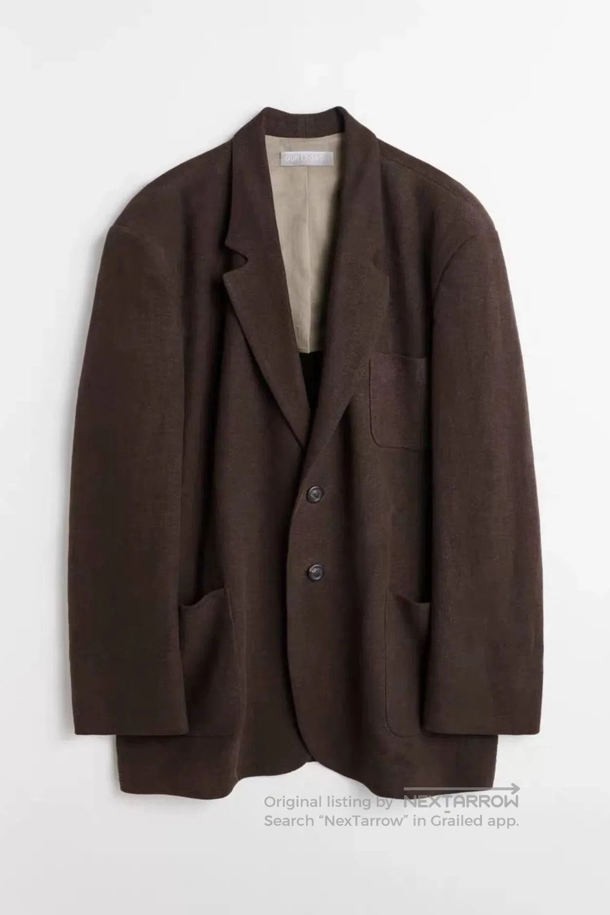 Our Legacy Our Legacy Embrace Blazer in Brown. Size M / US 6-8 / IT 42-44 - 4 Thumbnail