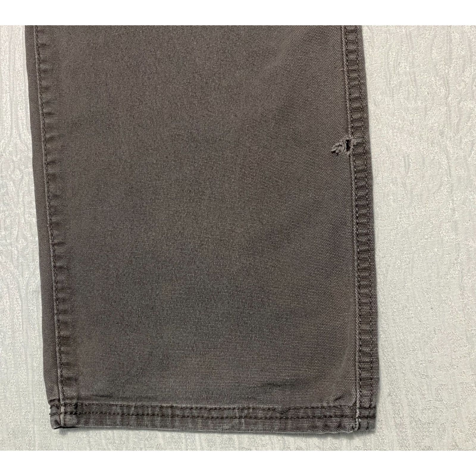 Weatherproof Weatherproof Pants Mens Casual 38 Gray Relaxed Canvas Stretch Cargo Front Zipper Pockets 34 Inseam 100% Cotton Spandex Straight Vintage Size US 38 / EU 54 - 4 Thumbnail