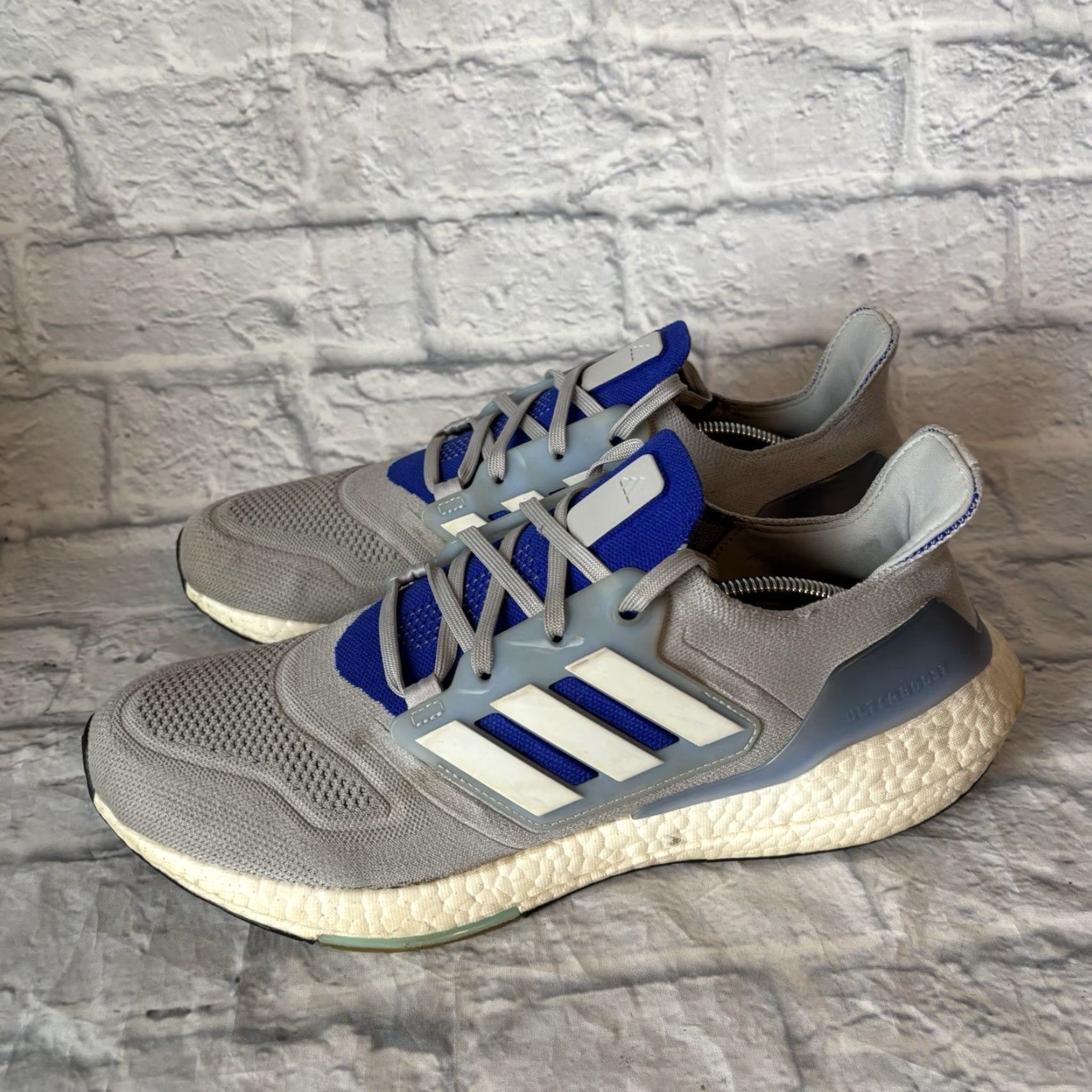 Adidas adidas UltraBoost 22 Sneaker Men 12 Blue Grey White HP9189 Athletic Running Shoes Sports Athleisure Size US 12 / EU 45 - 6 Thumbnail