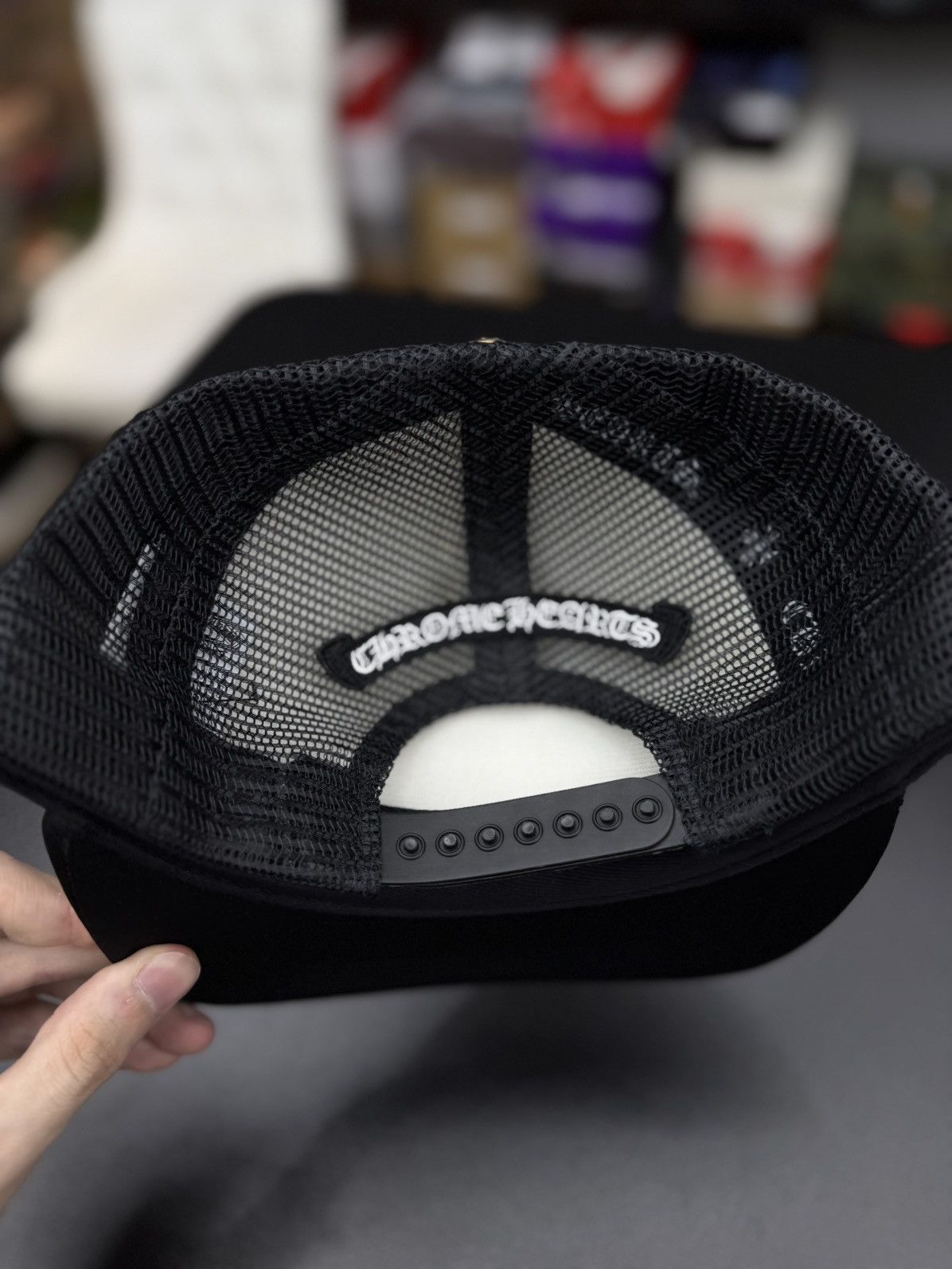 Chrome Hearts Chrome Hearts Black White SnapBack New Size ONE SIZE - 9 Thumbnail