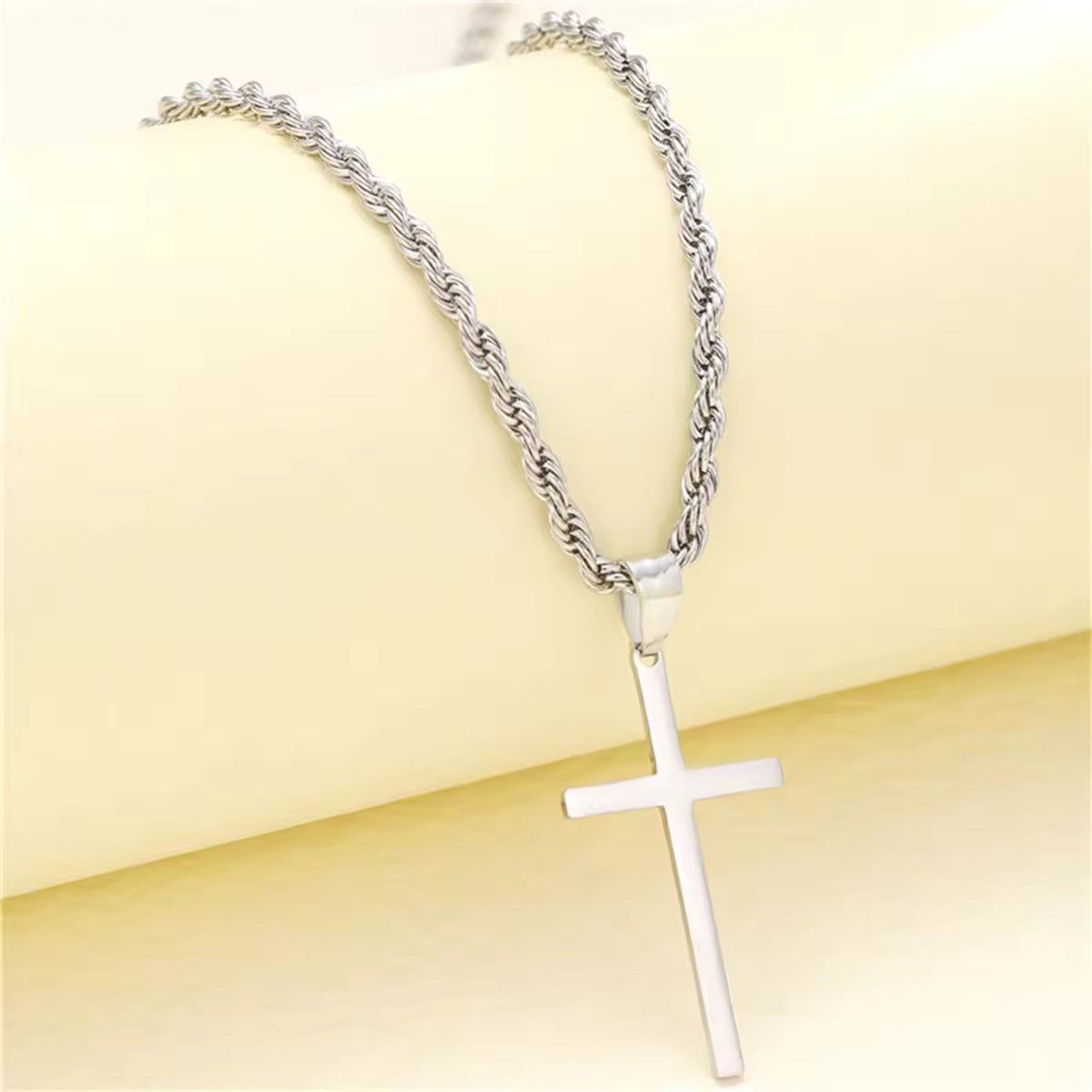 Jewelry Cross Pendant Chain Necklace Size ONE SIZE - 4 Thumbnail