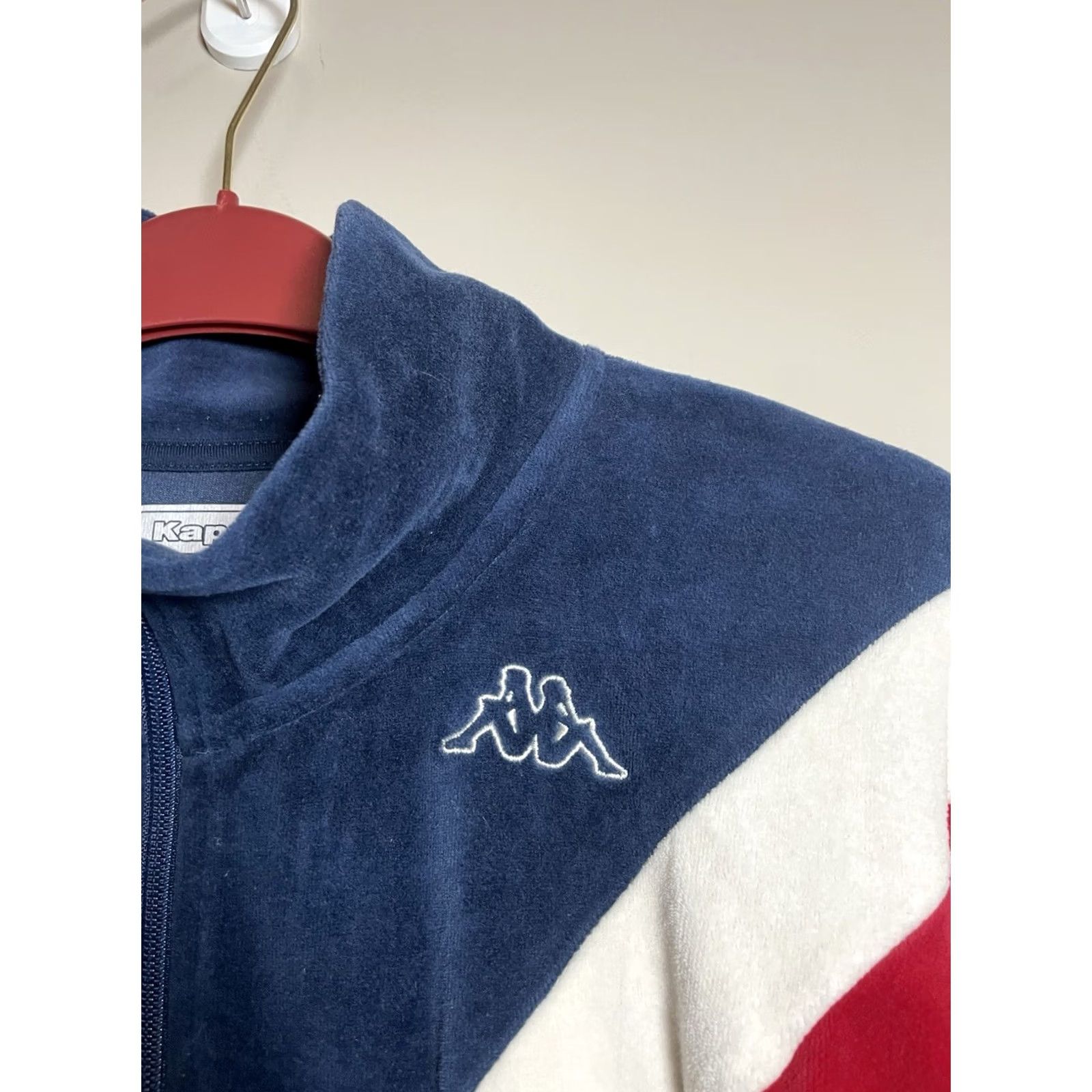 Kappa Kappa Axel Velvet Track Jacket Men’s M Blue Zip Embroidered Pockets Full Zip 80s 90s Style Vintage: No Size US M / EU 48-50 / 2 - 3 Thumbnail