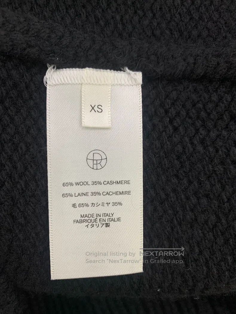The Row The row Loose Black Sweater Size XS / US 0-2 / IT 36-38 - 4 Thumbnail