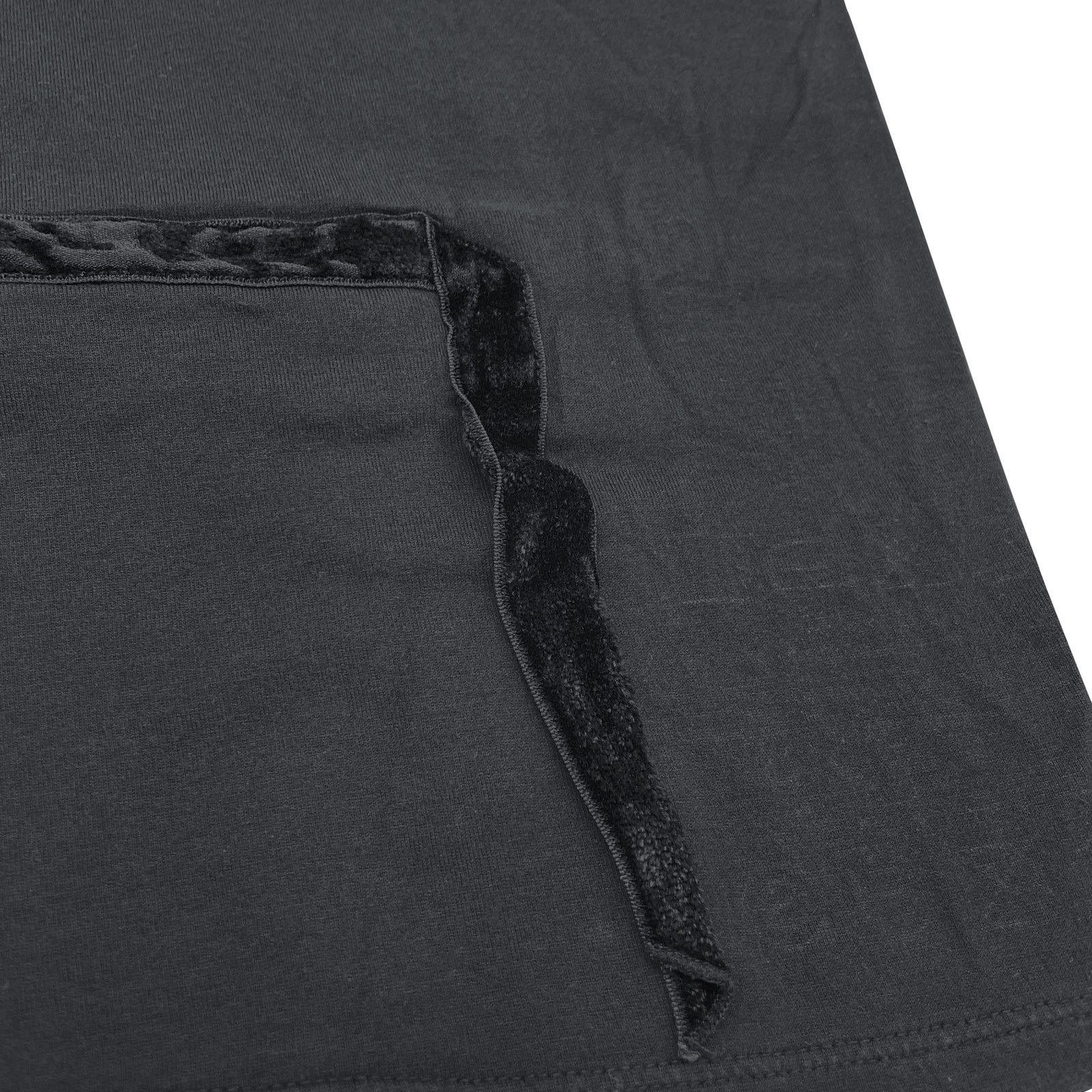 Visvim 🔴 Visvim Velour Detail T-Shirt - Black Size US S / EU 44-46 / 1 - 6 Thumbnail