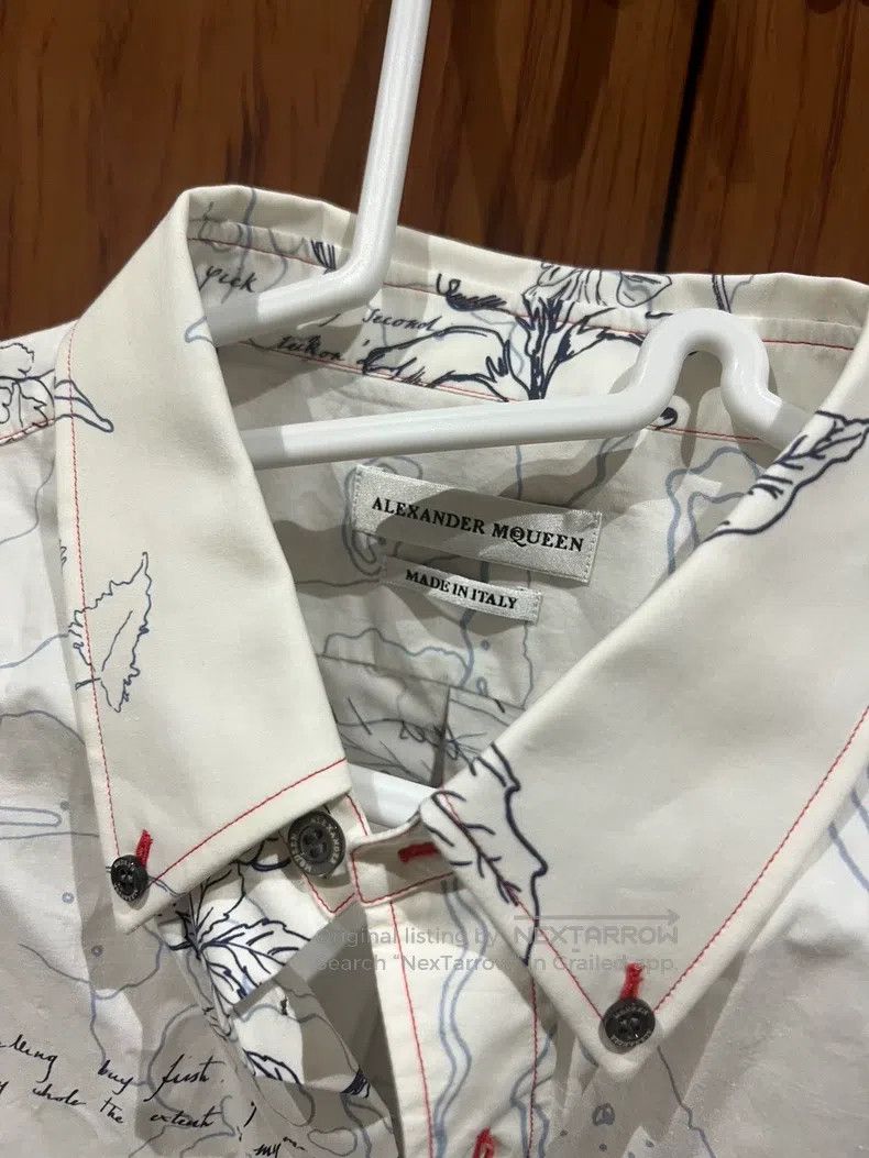 Alexander McQueen Alexander Mcqueen Size16+ White short-sleeved shirt Size US XS / EU 42 / 0 - 7 Thumbnail