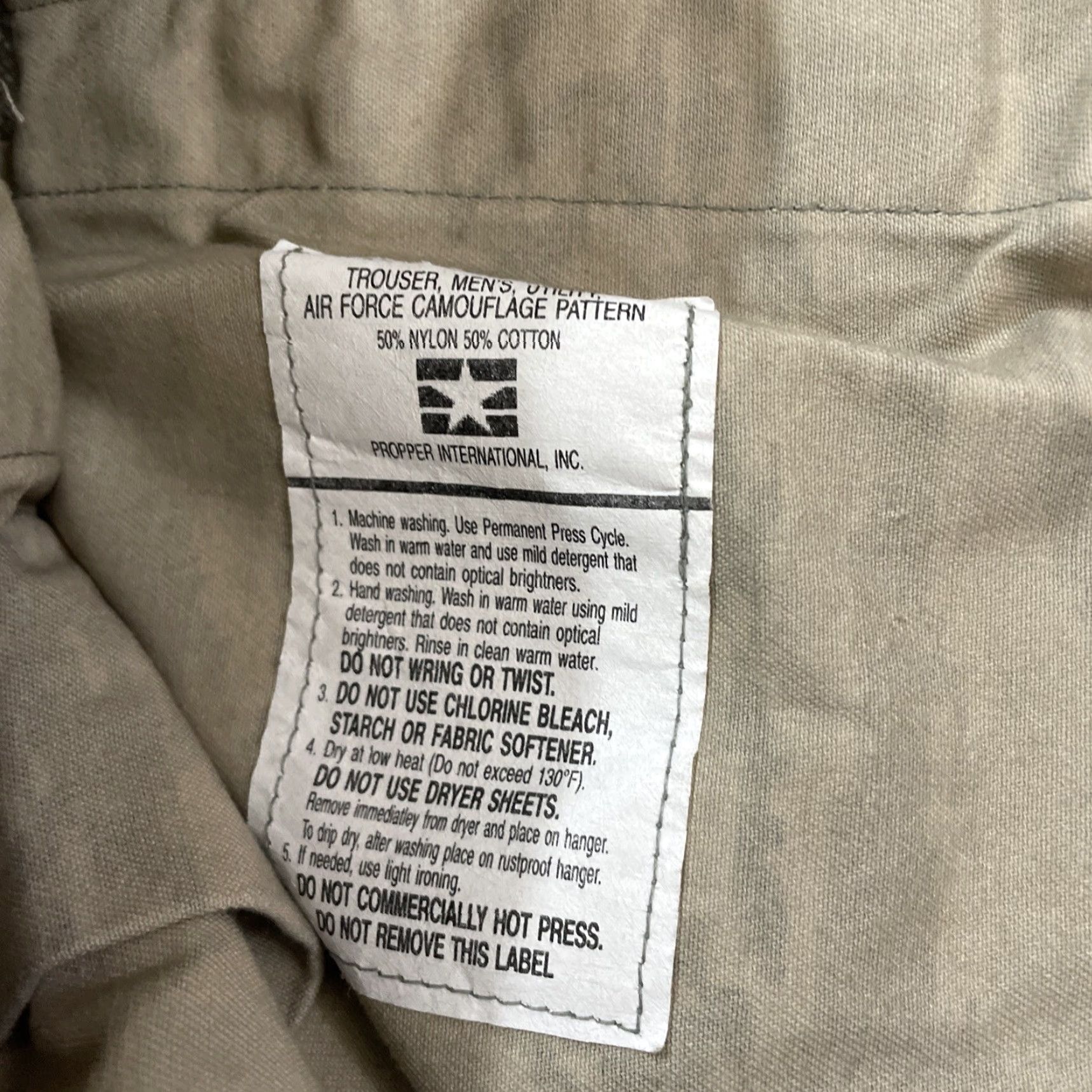 Propper Propper Cargo Pants Men 36 Regular Cargo Pants Camouflage Green 36x32 USA Army Workwear Regular Mens Tie-Back Size US 36 / EU 52 - 7 Thumbnail