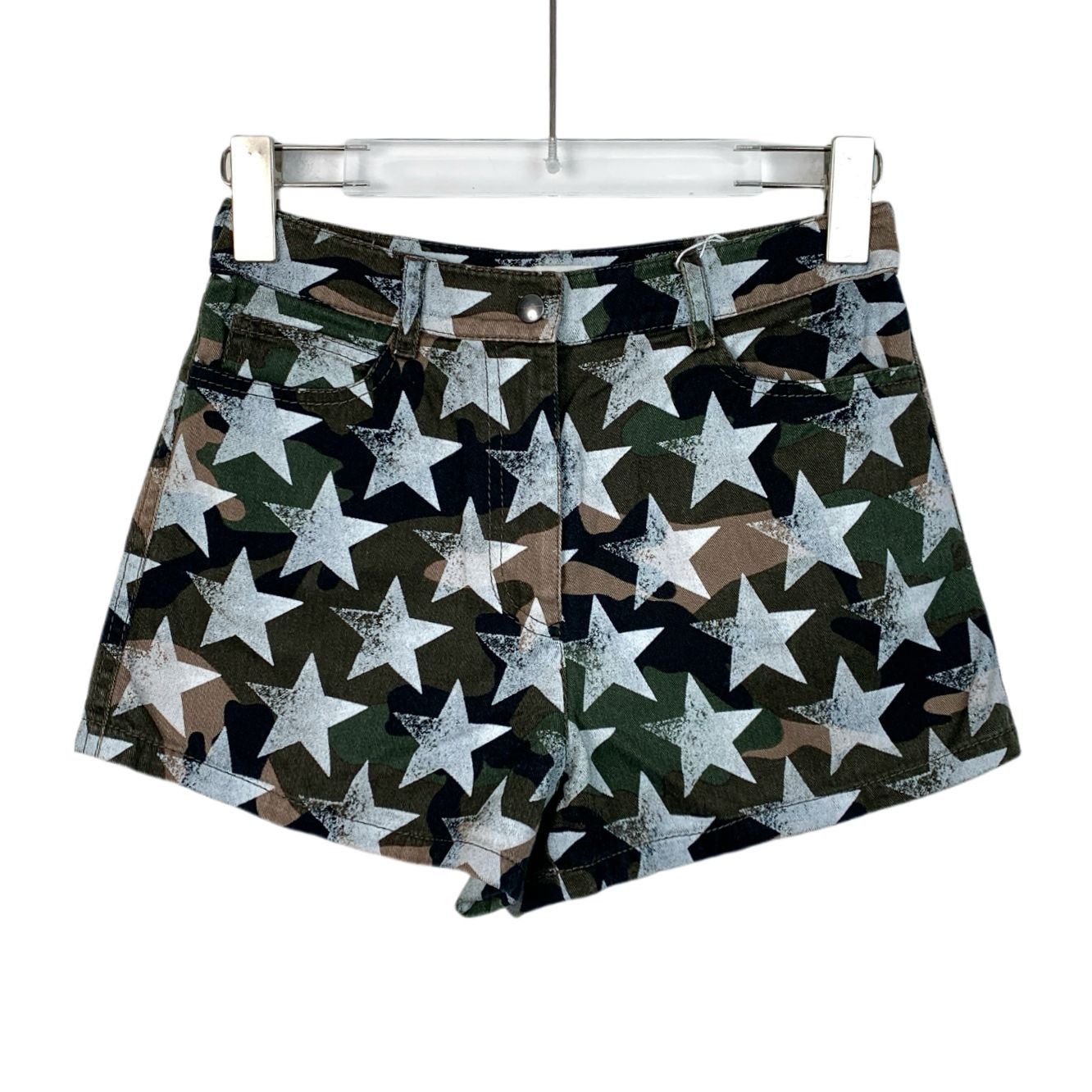 Valentino Valentino Colorblock Star Print Cotton Casual Shorts (Size 3 Size 38" / US 16 / IT 52 - 1 Thumbnail