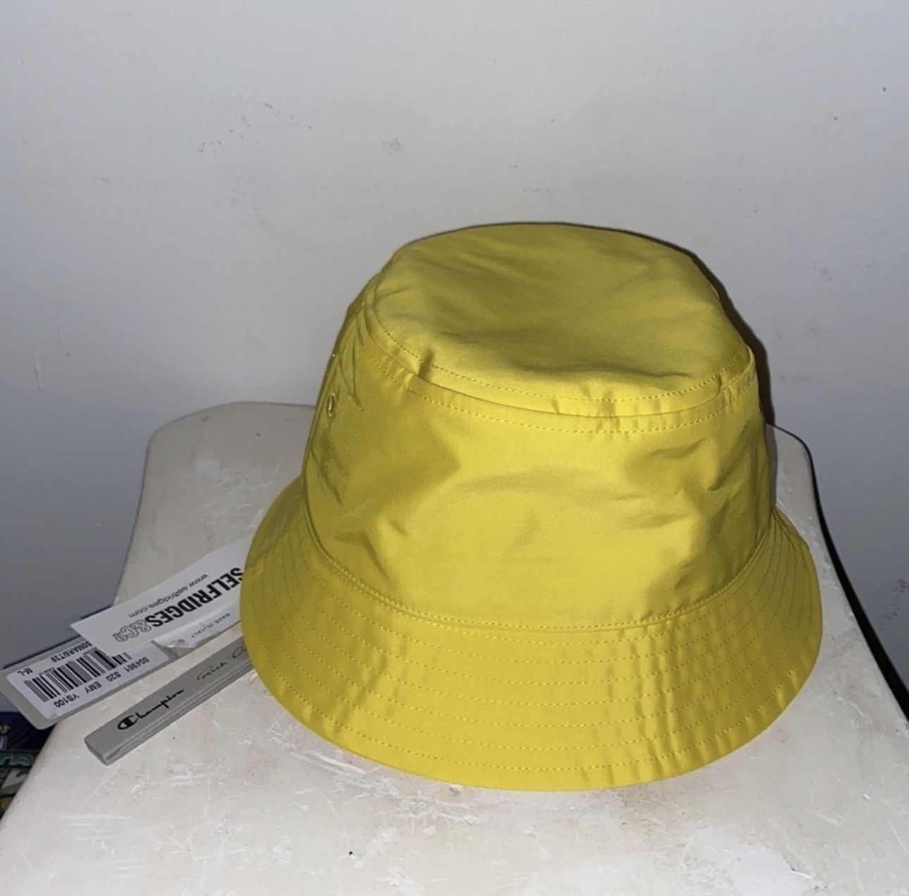Champion × Rick Owens Rick Owens x Champion Yellow Nylon Bucket Hat L UNI Size ONE SIZE - 2 Thumbnail