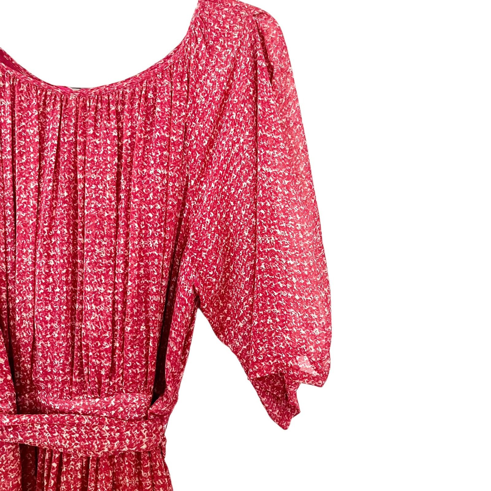 Rachel Zoe Rachel Zoe Olivia Silk Midi Dress Rust Orange size 10 Size L / US 10 / IT 46 - 2 Thumbnail