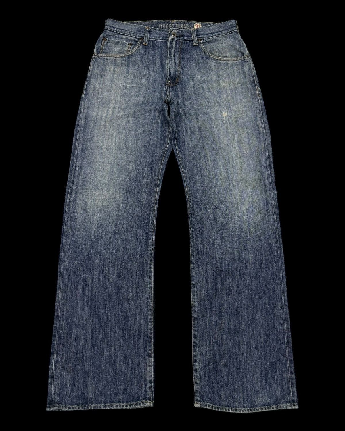 Japanese Brand BAGGY💥90s Style Baggy Loose Guess Jeans Distress Denim Size US 32 / EU 48 - 1 Thumbnail