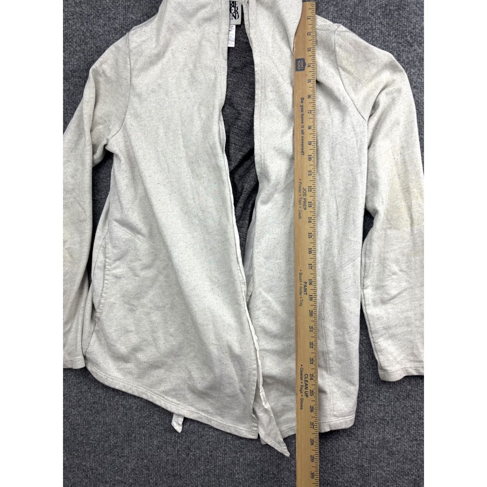Vintage Prairie Underground Jacket Womens Small Beige Hooded Open Front Pockets USA Size S / US 4 / IT 40 - 3 Thumbnail