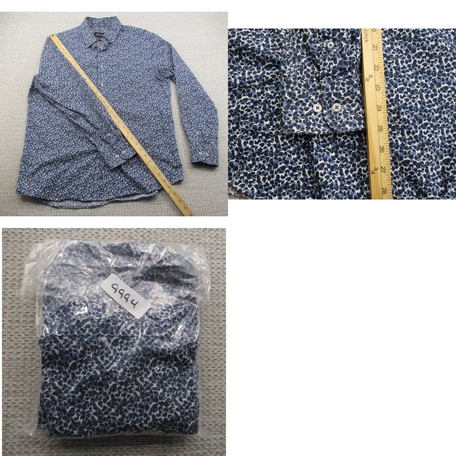 Vintage Awearness Kenneth Cole Shirt Mens Large Floral Print Button Up Stretch Casual Size US L / EU 52-54 / 3 - 9 Thumbnail