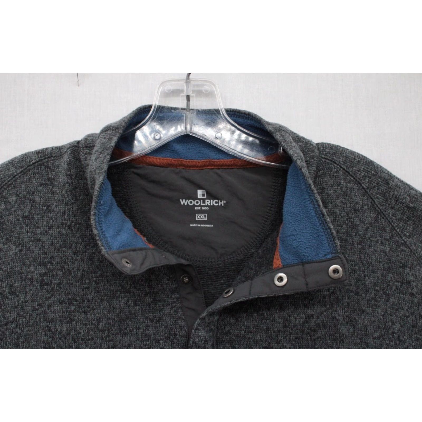 Vintage Woolrich Sweater Mens XXL Gray Quarter Snap Long Sleeve Mock Neck Cabincore Shirt (if needs adapt) Size US XXL / EU 58 / 5 - 5 Thumbnail