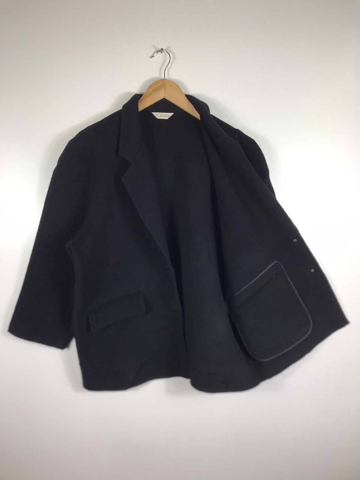 Handmade × Japanese Brand 🔥Vintage Planer Wool HandMade Button Baggy Coat Jacket Size L / US 10 / IT 46 - 8 Thumbnail