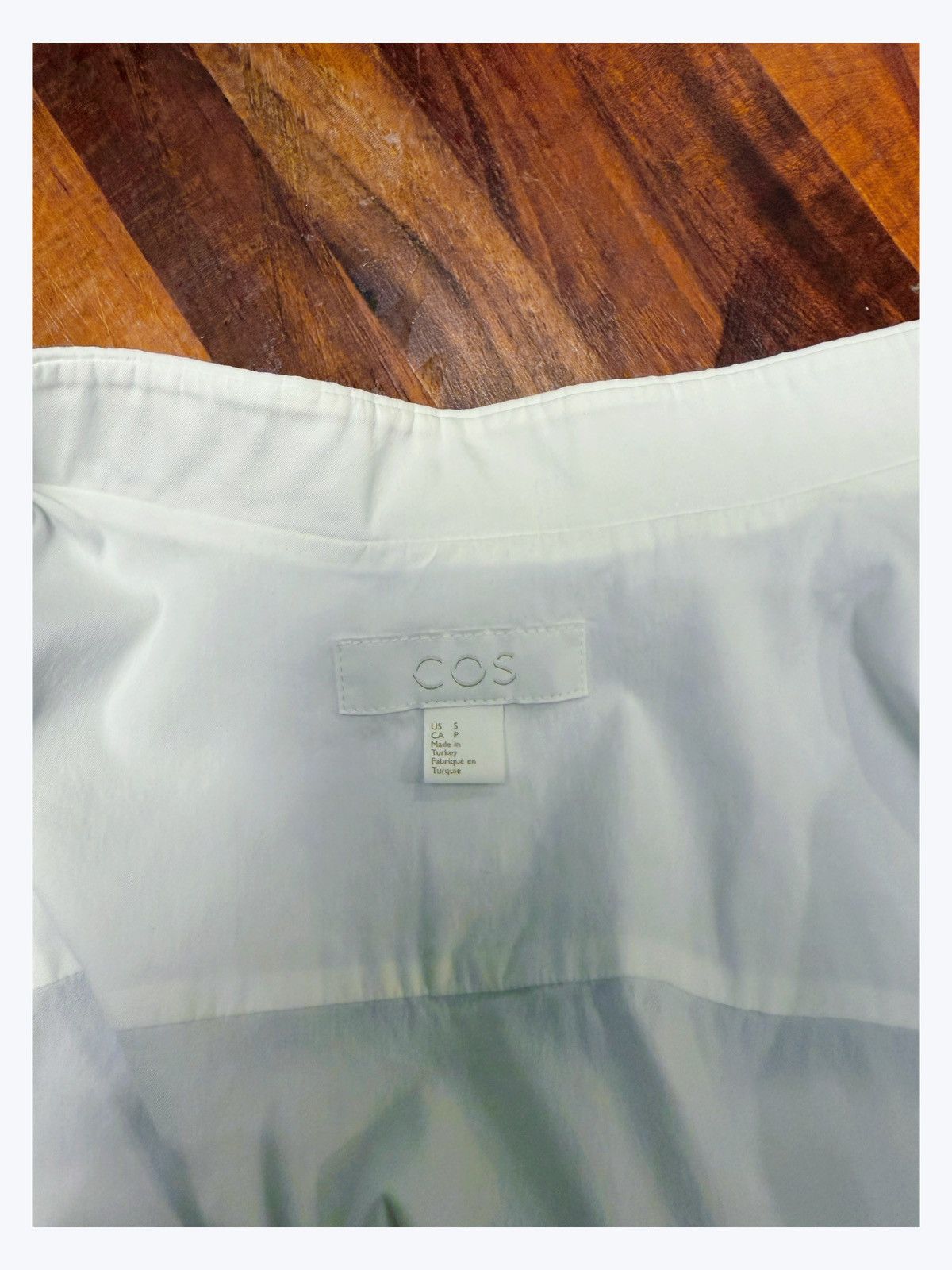 Cos COS Minimalist White Mandarin Collar Shirt Size US S / EU 44-46 / 1 - 7 Thumbnail