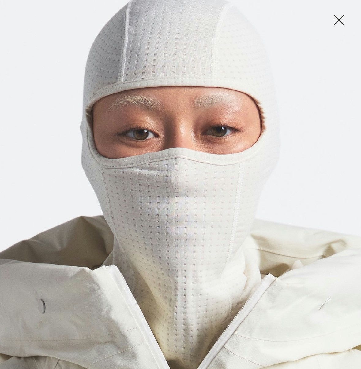 SKIMS × The North Face SKIMS DOTNIT BALACLAVA BONE Size ONE SIZE - 2 Thumbnail