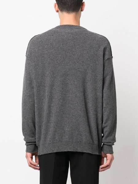 Moschino o1y0225 Logo Sweater in Lead Size US L / EU 52-54 / 3 - 4 Thumbnail