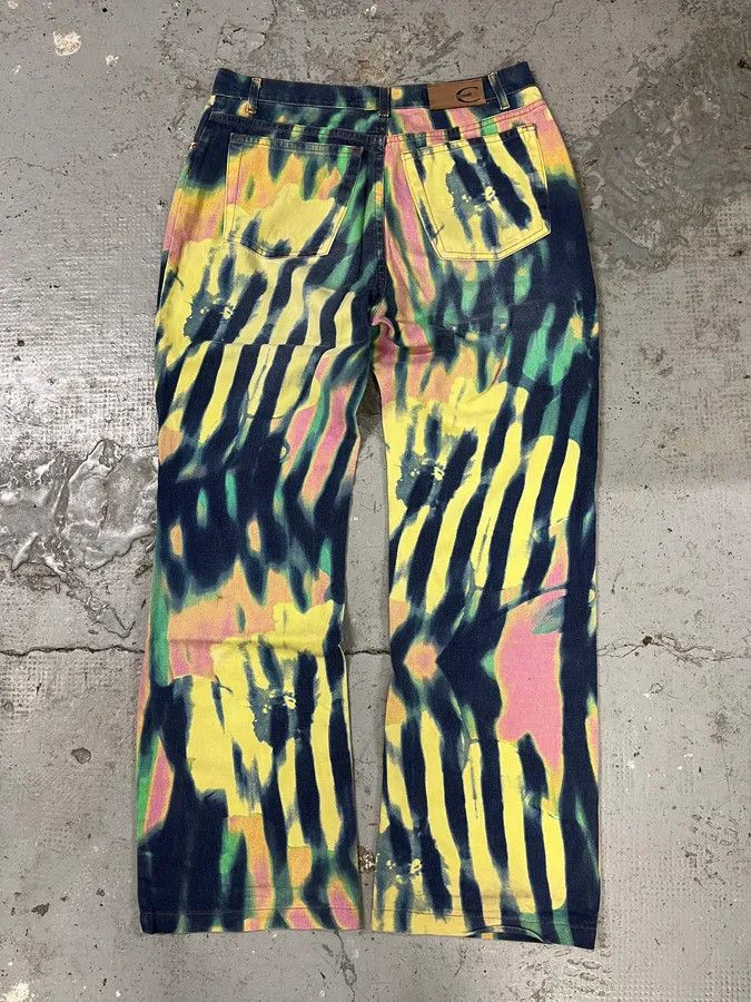 Just Cavalli × Vintage SS2002 Cavalli Hallucination Psycho Pants Size 27" / US 4 / IT 40 - 7 Thumbnail