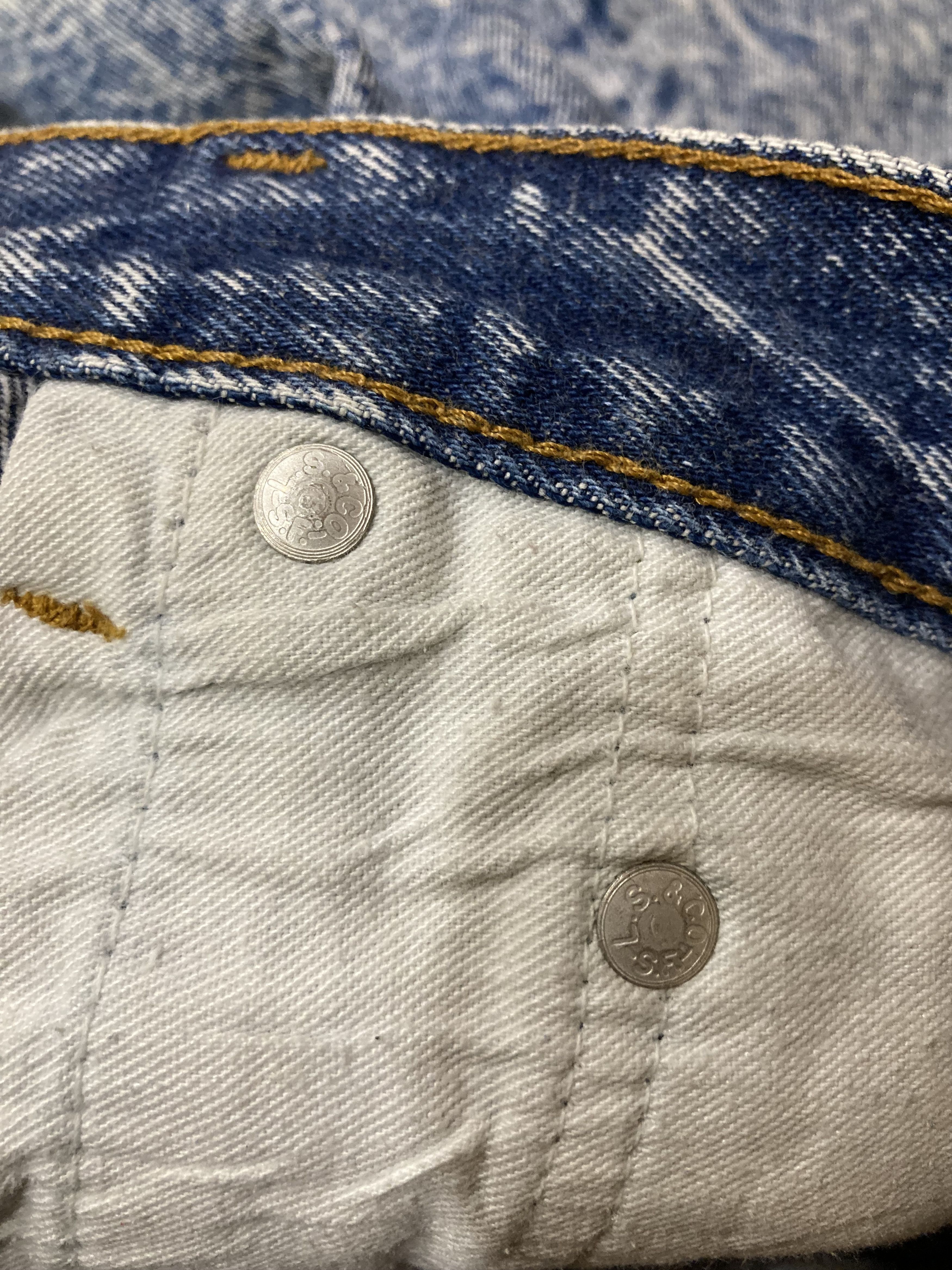Levi's Vintage Levis 501 Acid Wash Jeans Size US 32 / EU 48 - 10 Thumbnail