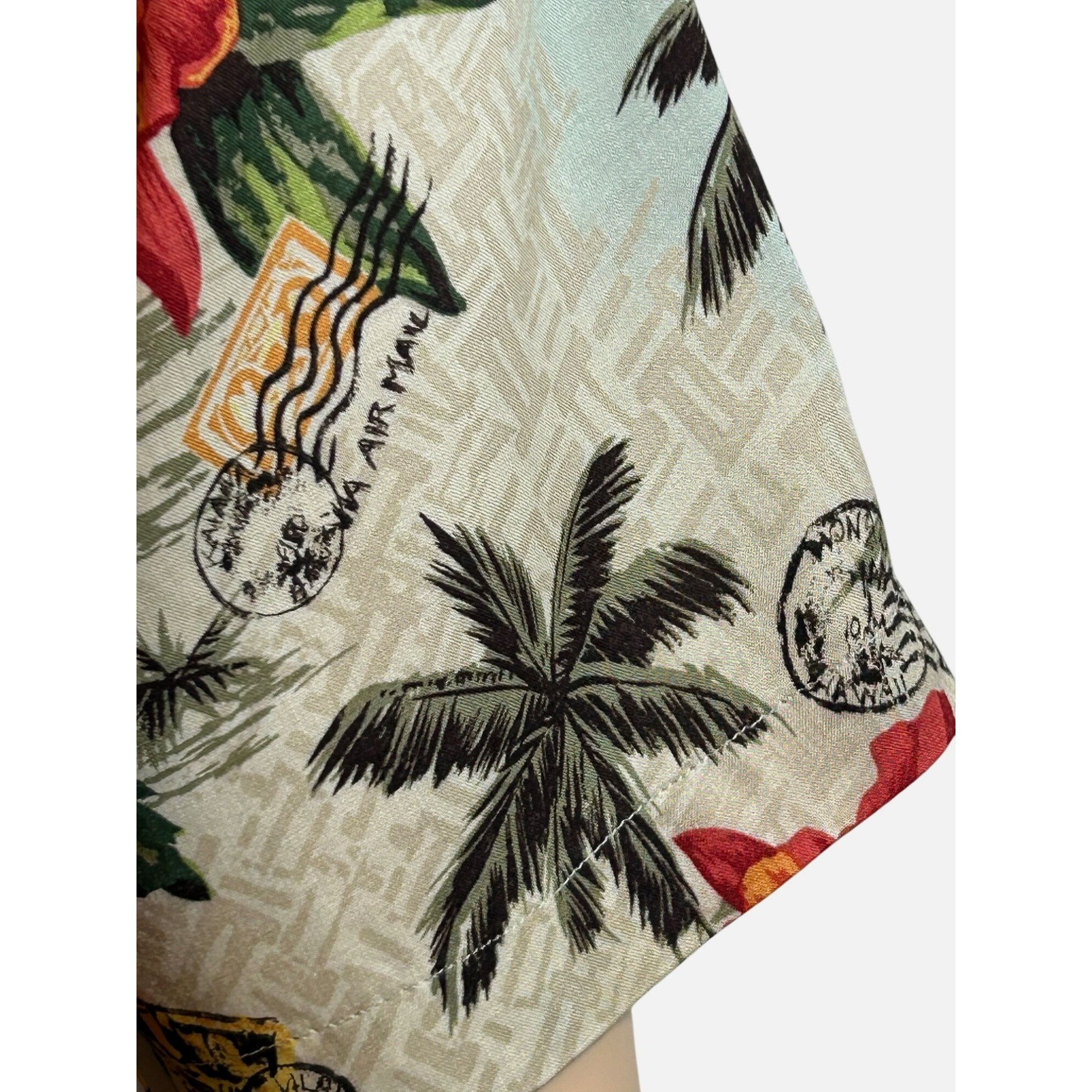 Lands' End Lands’ End Men’s Vtg Hawaiian Shirt M Short Sleeve Collared Size US M / EU 48-50 / 2 - 6 Thumbnail