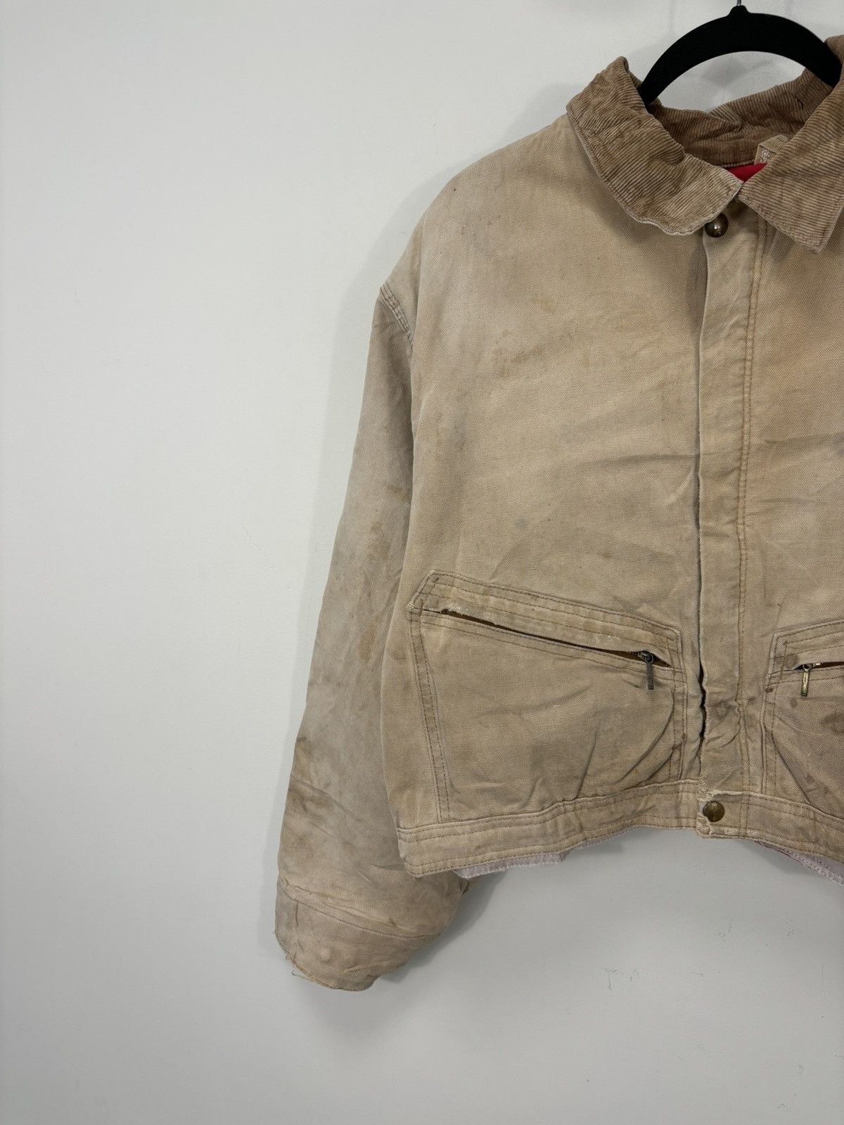 Carhartt Vintage Carhartt Y2K Workwear Faded Hype Boxy Cropped Jacket Size US L / EU 52-54 / 3 - 3 Thumbnail