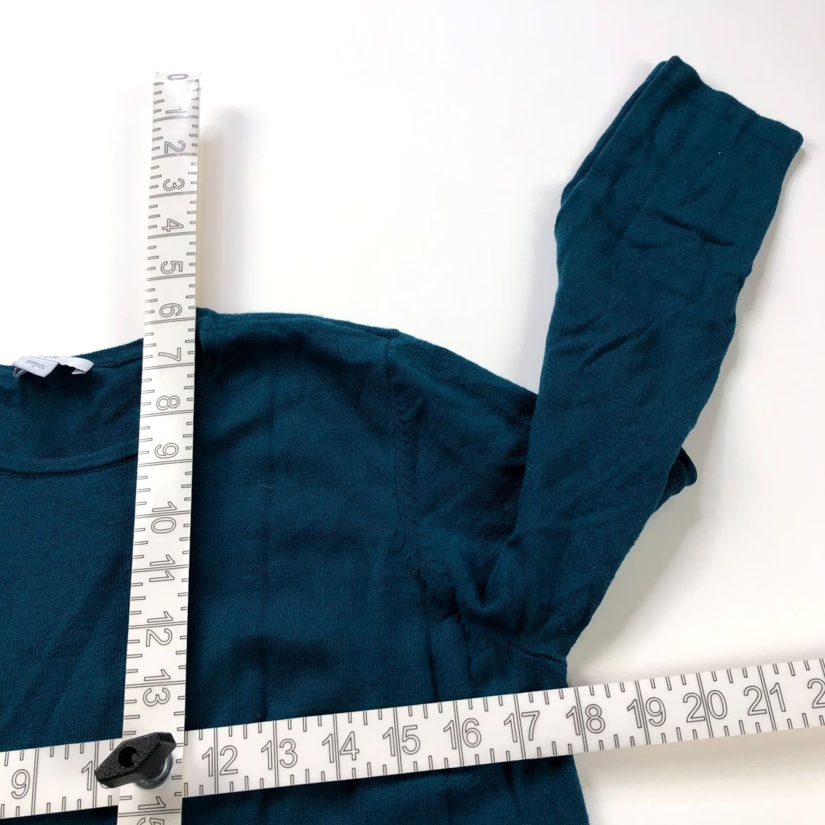J. Jill J.Jill Sweater Shirt Pullover Women's V-Neck Teal Green Small Regular Size S Casual - Wool Blend? Size S / US 4 / IT 40 - 5 Thumbnail