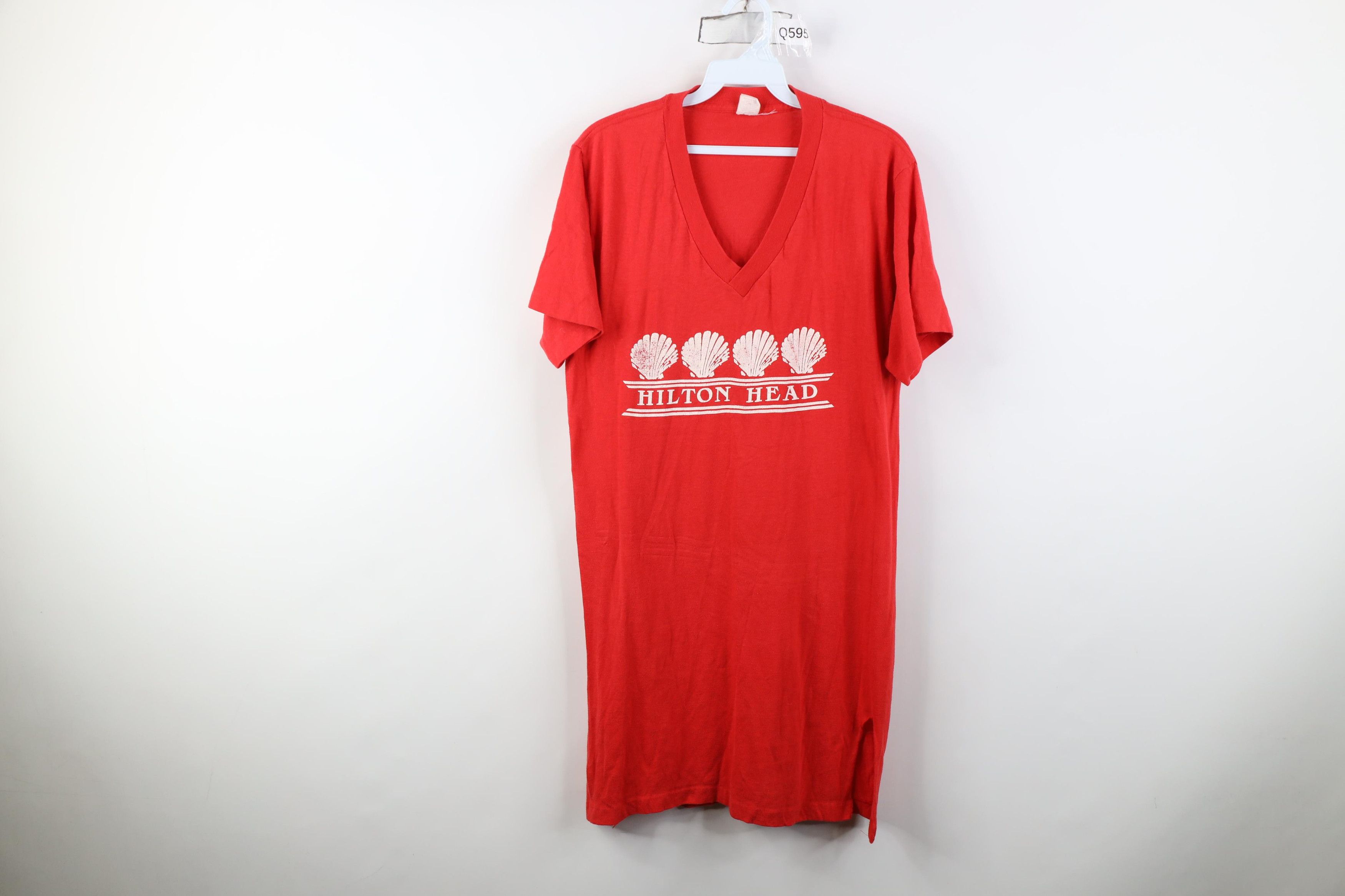 Vintage Vintage 70s 80s Streetwear Hilton Head Beach T-Shirt USA Size M / US 6-8 / IT 42-44 - 1 Thumbnail