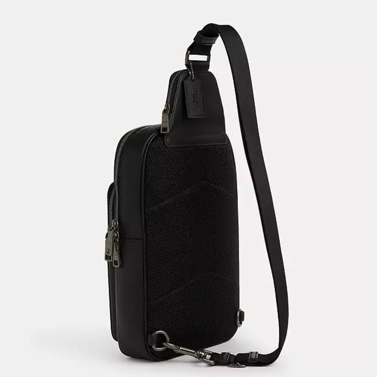 Coach NWT COACH Ethan Pack Signature Canvas CV918 Charcoal/Black Size ONE SIZE - 7 Thumbnail