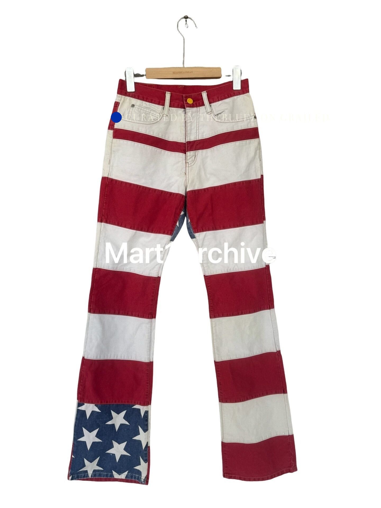 Hysteric Glamour American Flag Striped Denim Pants Size US 28 / EU 44 - 1 Thumbnail