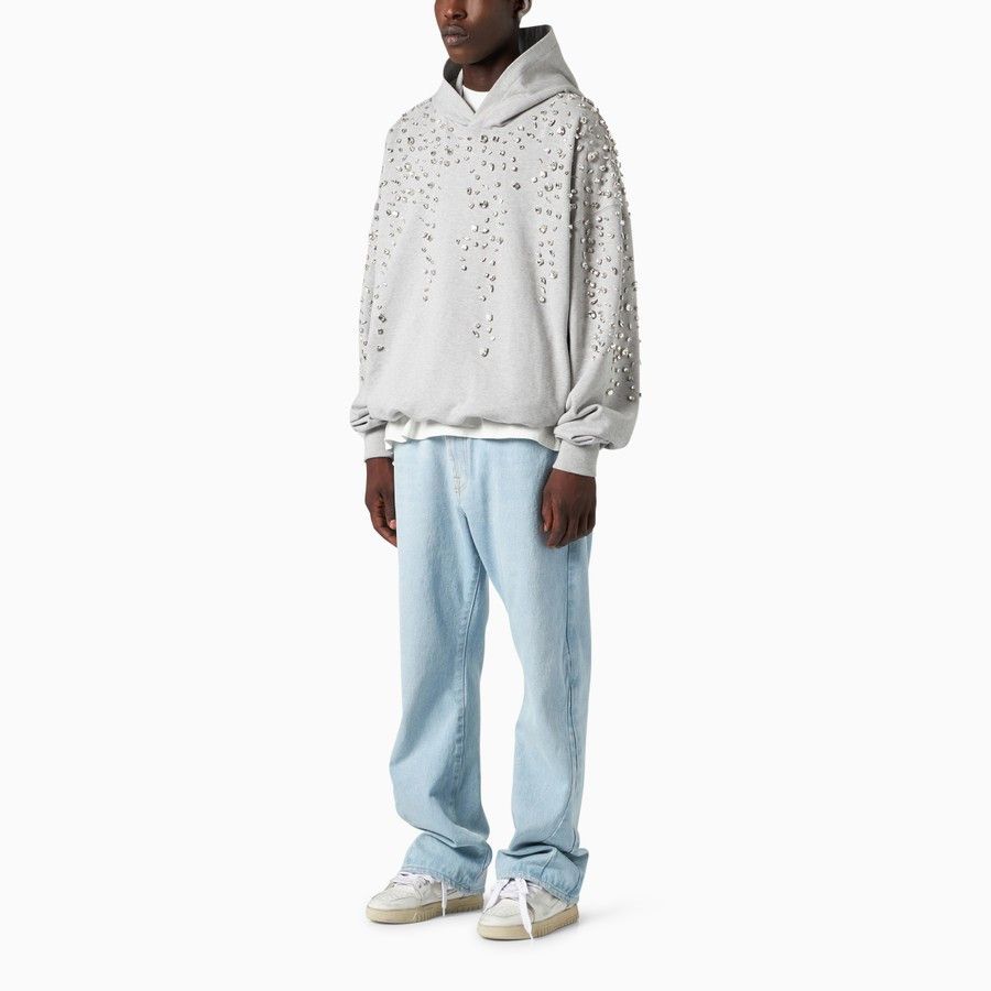 1989 STUDIO o1d2blof1124 Crystals Sweatshirt Hoodie in Grey Size US L / EU 52-54 / 3 - 4 Thumbnail