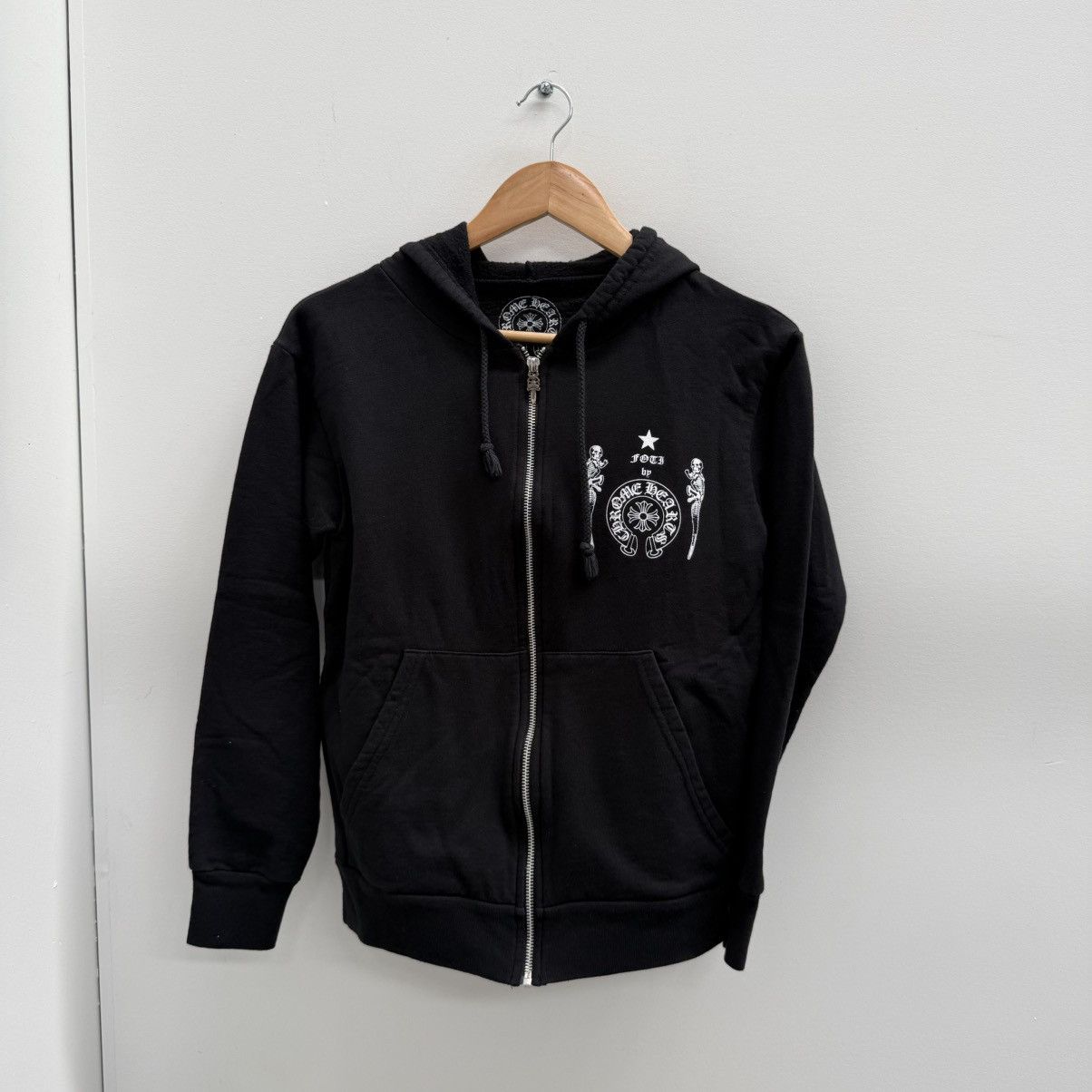 Chrome Hearts Foti Thermal Skeleton Zip Up Hoodie (Size XS)