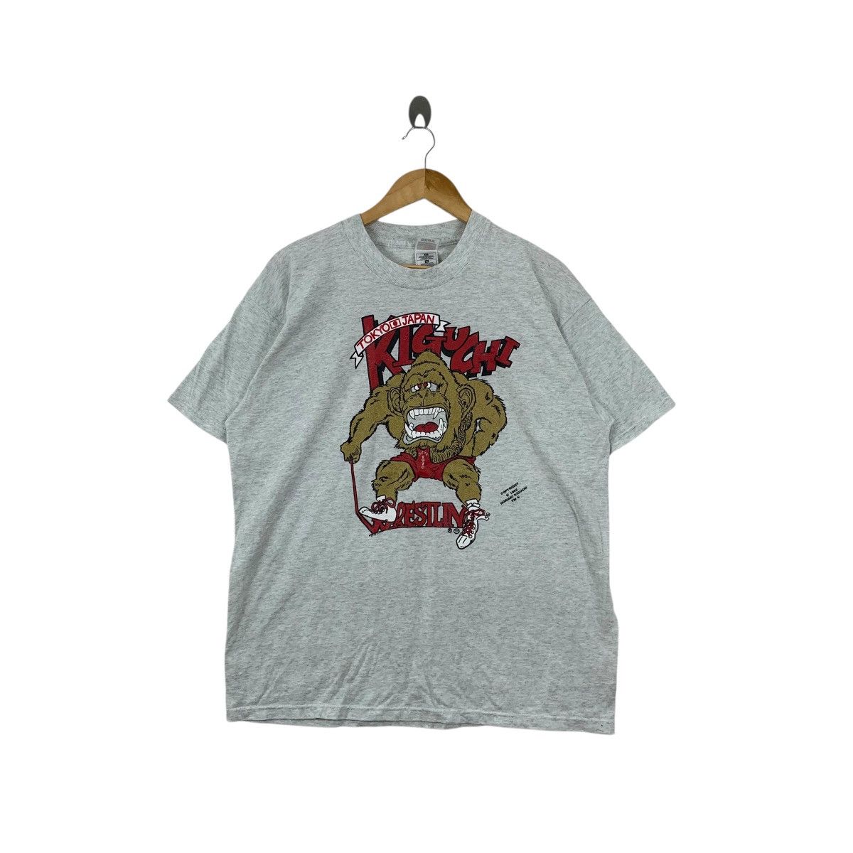 Vintage Vintage 1992 NORIAKI KIGUCHI WRESTLING Martial Art Tee Size US XL / EU 56 / 4 - 1 Thumbnail