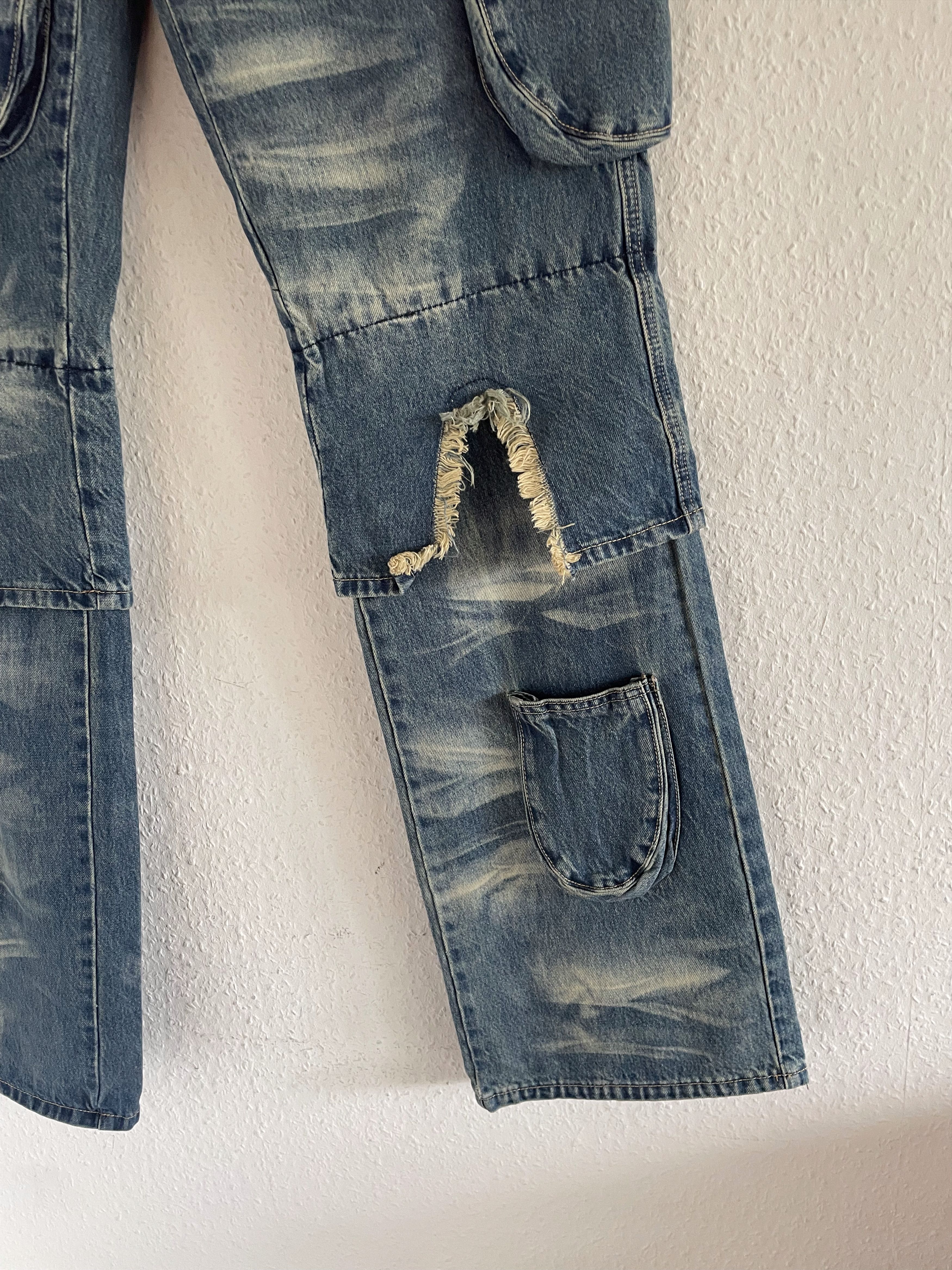 Who Decides War Arch Knee Cargo Jeans Size US 36 / EU 52 - 2 Thumbnail