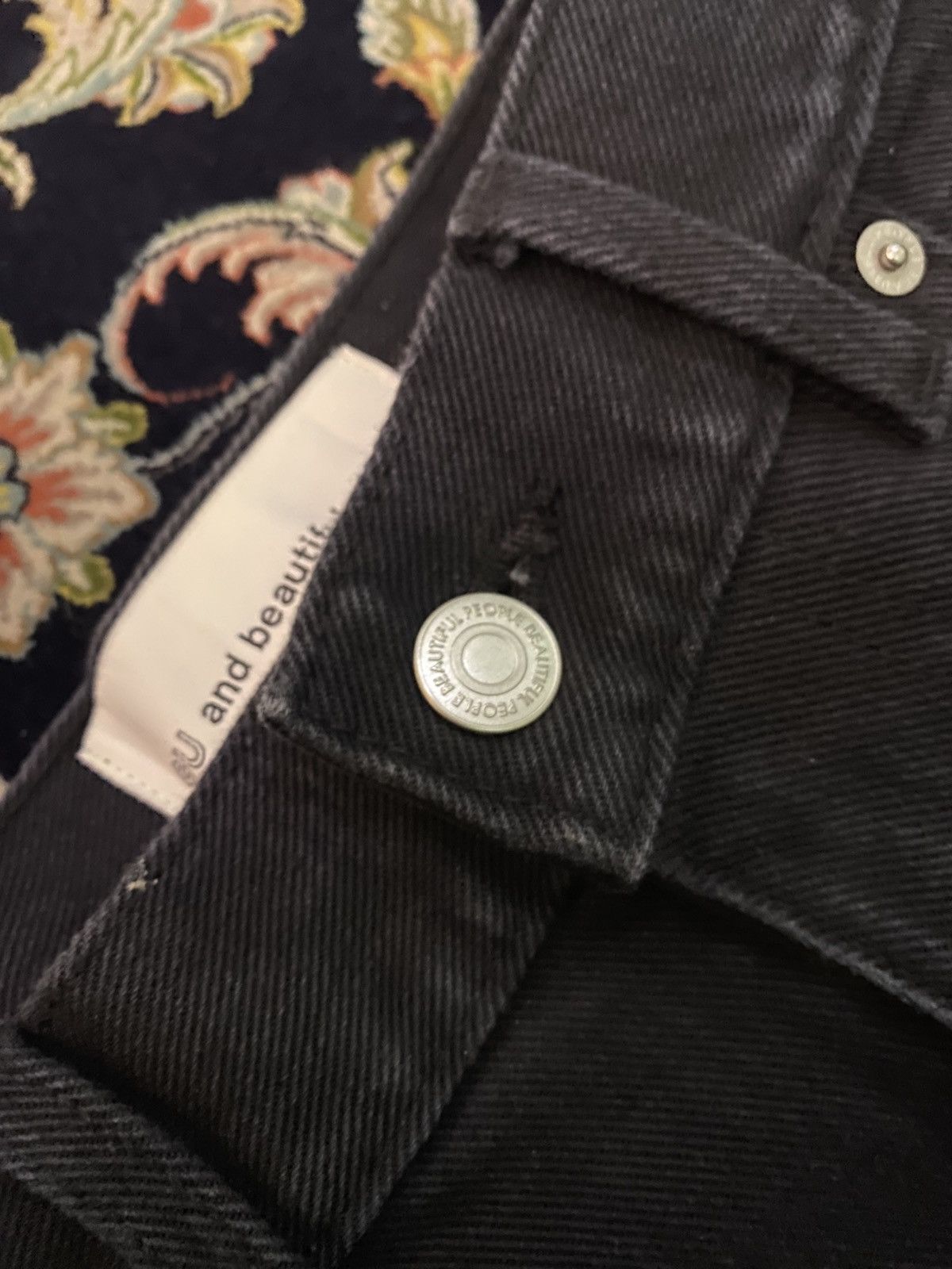 GU GU Beautiful People Brushed Balloon Jeans Size US 29 - 3 Thumbnail