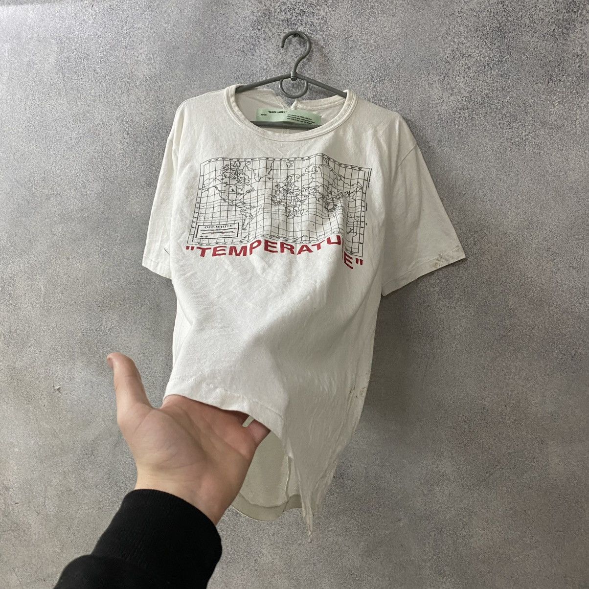 Off-White Off White Temperature T-Shirt White Big Logo Size US M / EU 48-50 / 2 - 7 Thumbnail