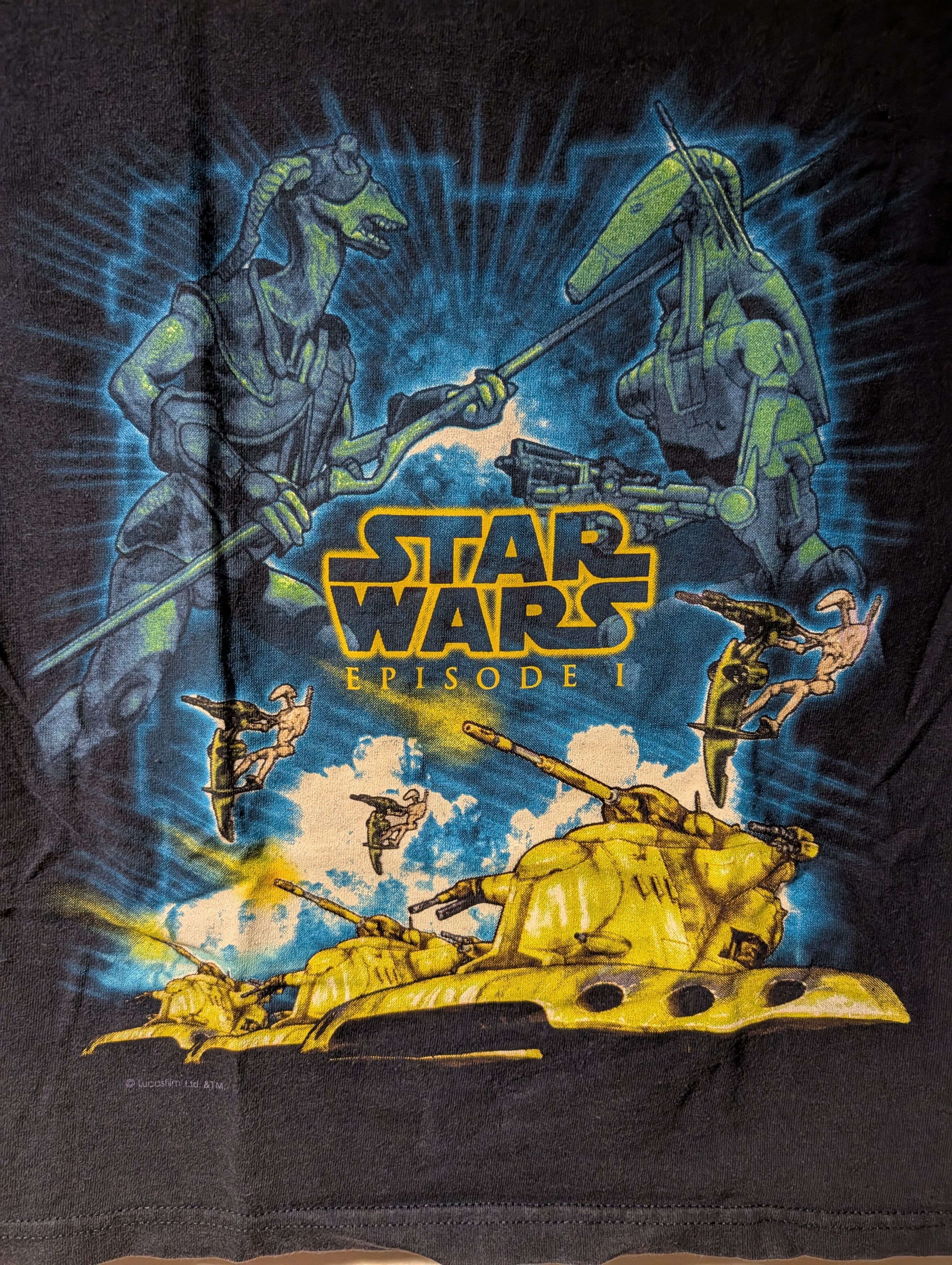 Star Wars Vintage Star Wars Episode 1 Phantom Menace T Shirt BOYS Size US S / EU 44-46 / 1 - 2 Thumbnail