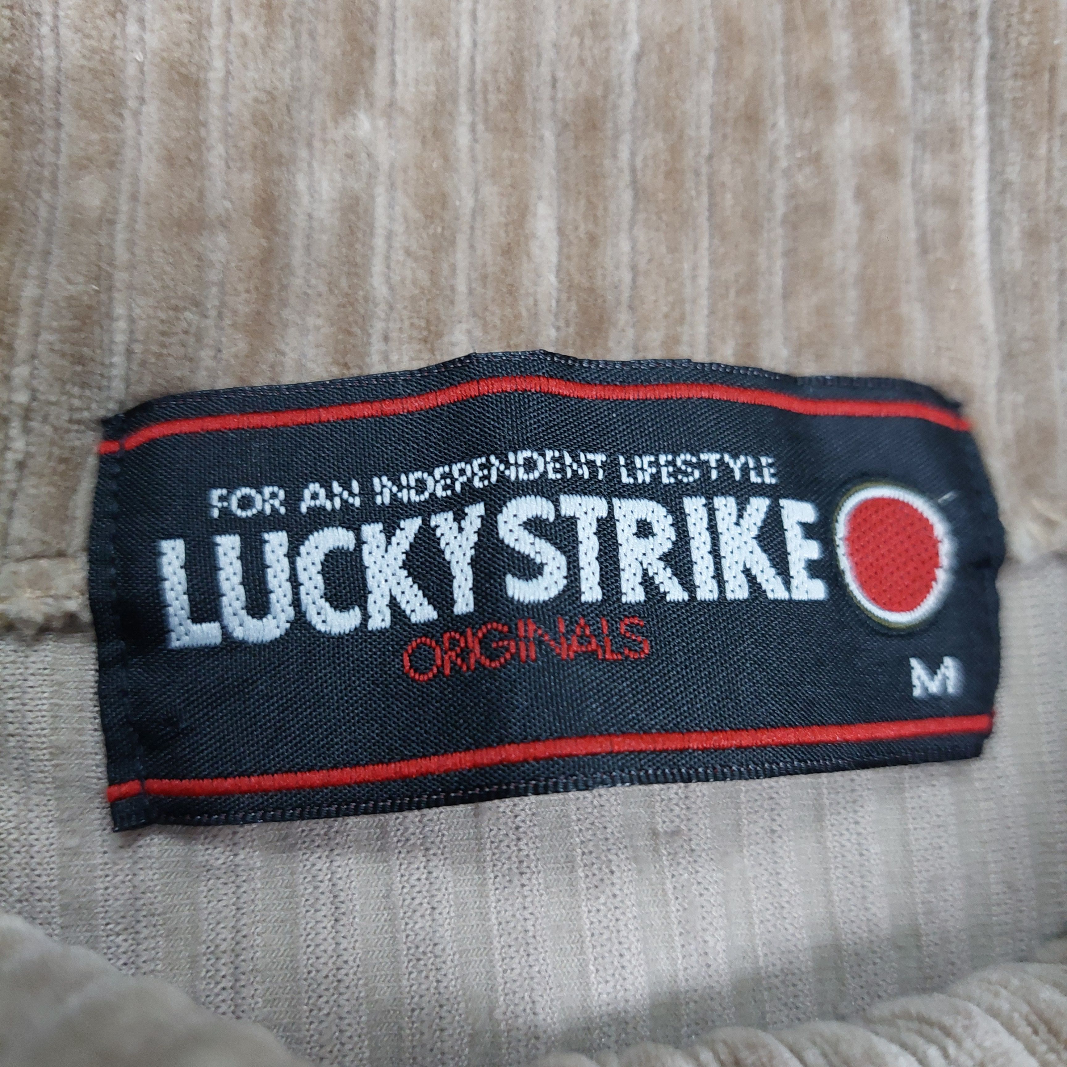 Vintage vintage lucky strike corduroy long sleeve t-shirt Size US M / EU 48-50 / 2 - 6 Thumbnail