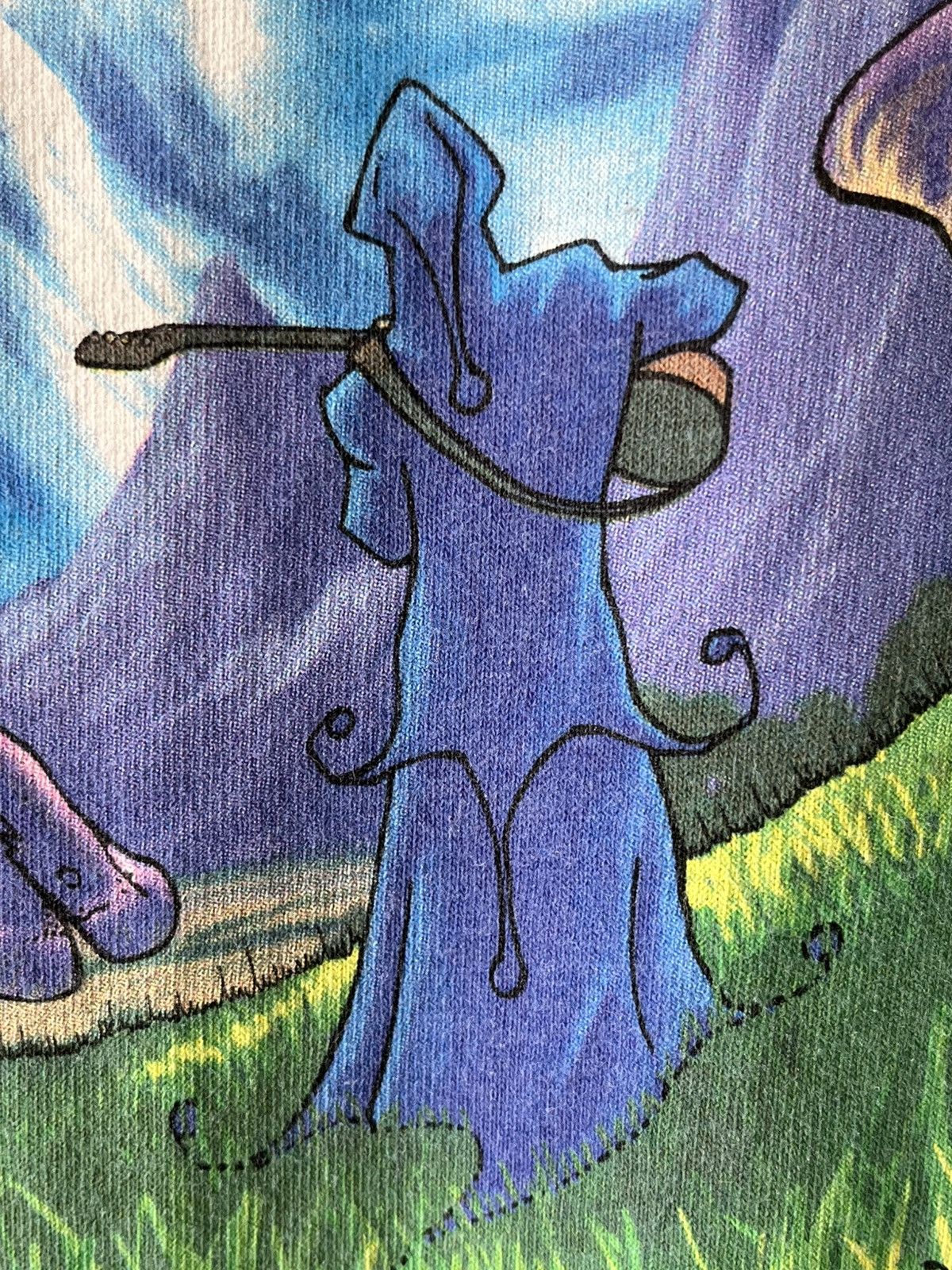 Vintage Liquid Blue Mushroom Haven Tie-dye 2000’s Size US XL / EU 56 / 4 - 15 Thumbnail