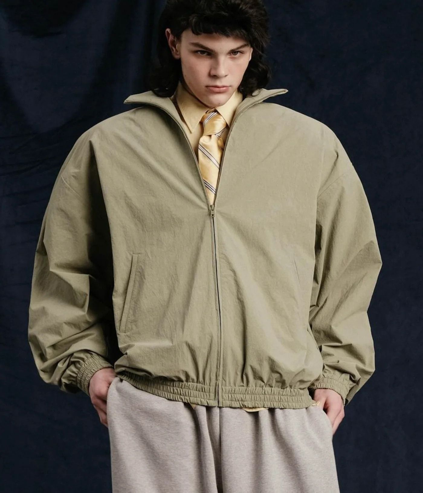 Fear of God FEAR OF GOD "Eternal" Gray Dusty Concrete Zip Track Jacket Size US L / EU 52-54 / 3 - 8 Thumbnail