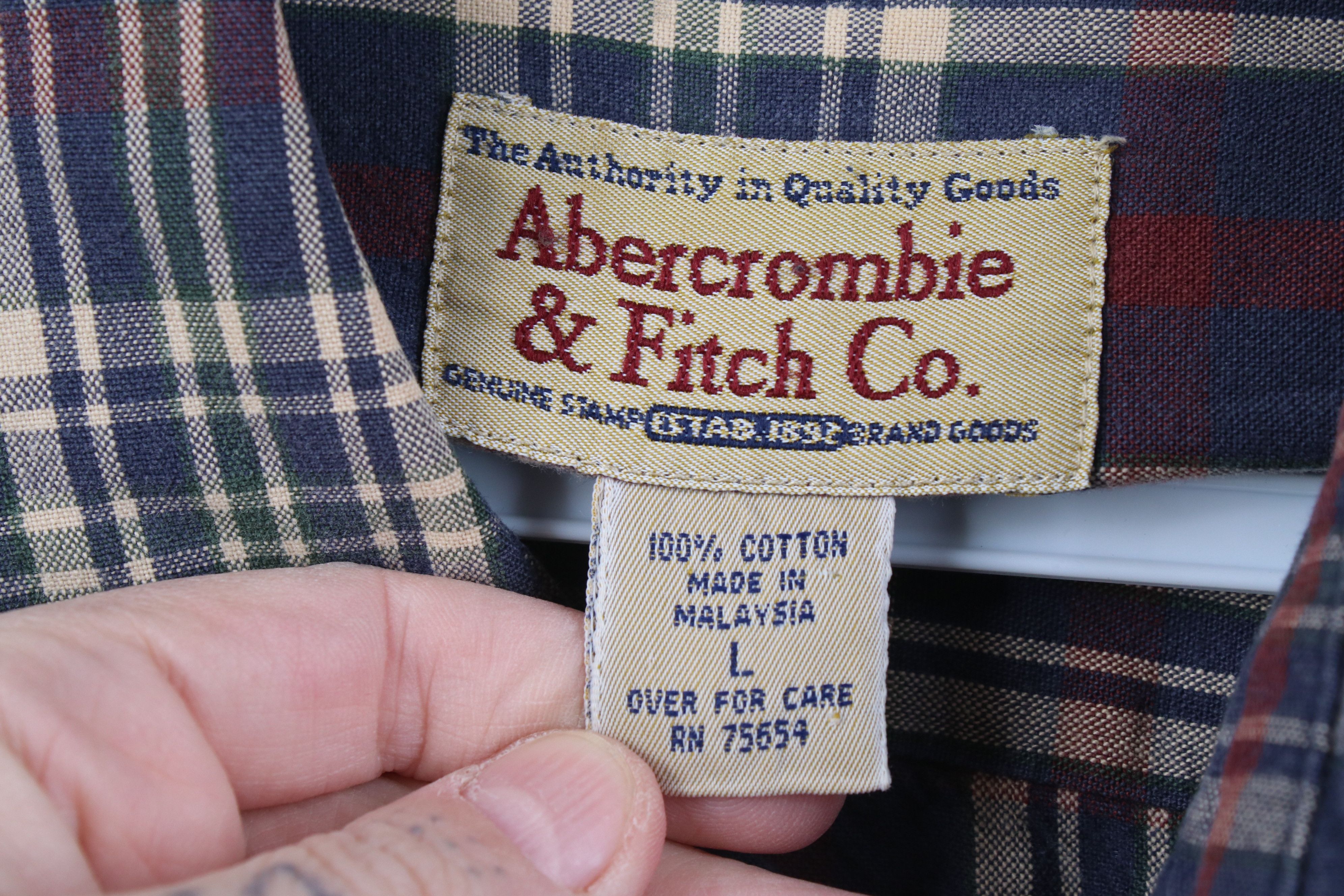 Abercrombie & Fitch Vintage 90s Abercrombie & Fitch Collared Button Shirt Plaid Size US L / EU 52-54 / 3 - 7 Thumbnail