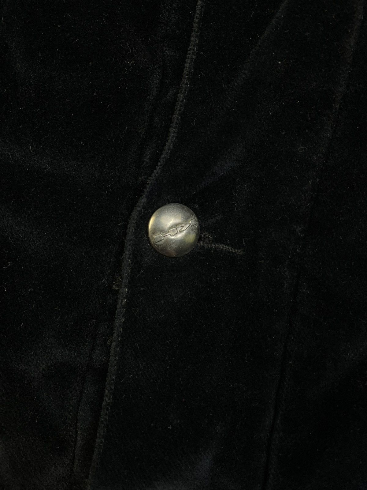 Katharine Hamnett London 1980s Velour Padded Trucker Jacket Size US M / EU 48-50 / 2 - 4 Thumbnail