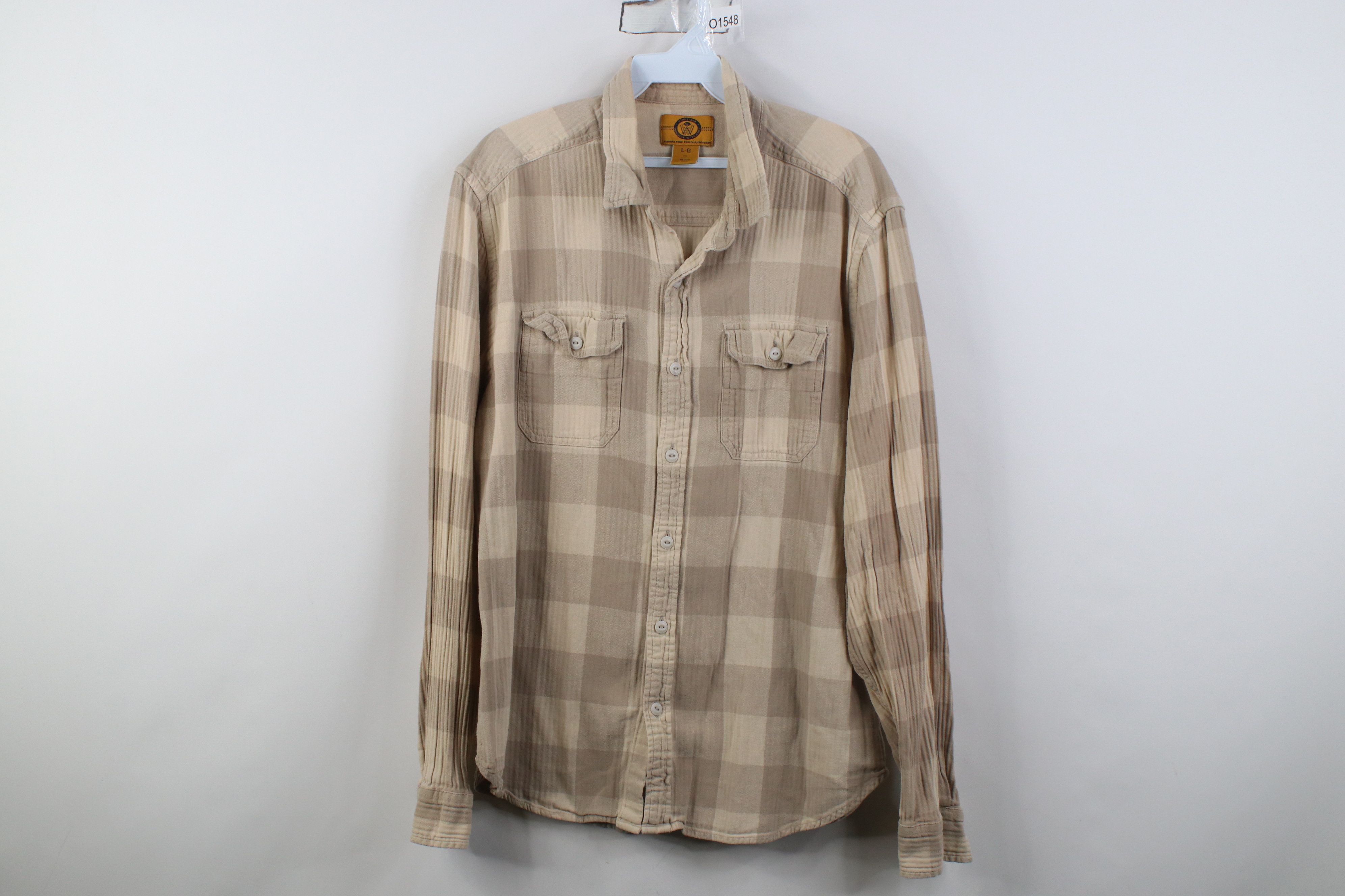 Vintage Vintage Streetwear Flannel Workwear Collared Button Shirt Size US L / EU 52-54 / 3 - 1 Thumbnail