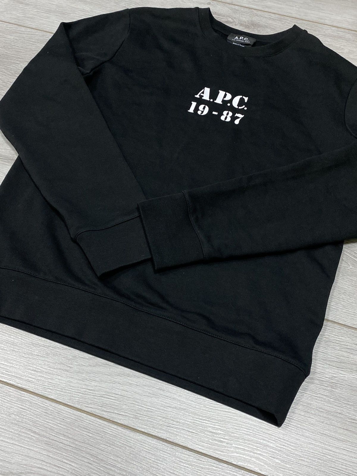 A.P.C. A.P.C. 1987 sweatshirt big logo Rue madame Paris Size US S / EU 44-46 / 1 - 5 Thumbnail